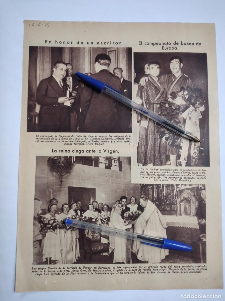 Otros Art&iacute;culos de Coleccionismo en Papel: IGLESIA SAN ANTONIO DE PADUA BARCELONA BARRIADA DE FARGAS JUEGOS FLORALES REINA ANITA GOM 1935