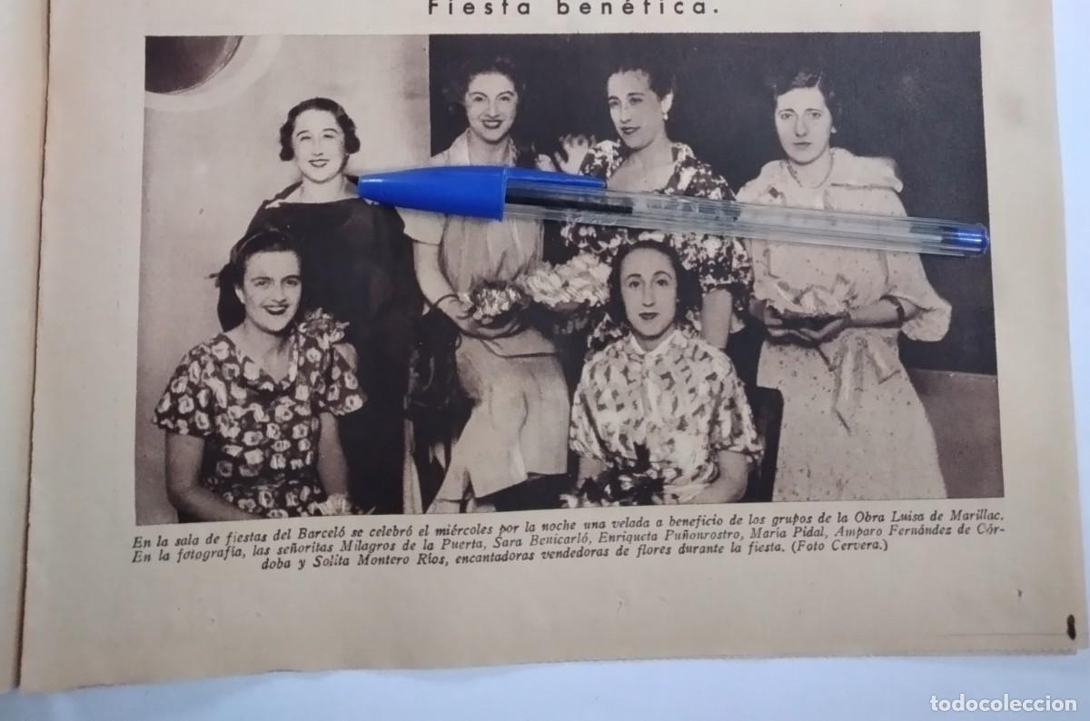 Collectionnisme Papier divers: A BENEFICIO DE LOS GRUPOS DE LA OBRA LUISA DE MARILLAC SALA DE FIESTAS DEL BARCEL&Oacute; A&Ntilde;O 1935