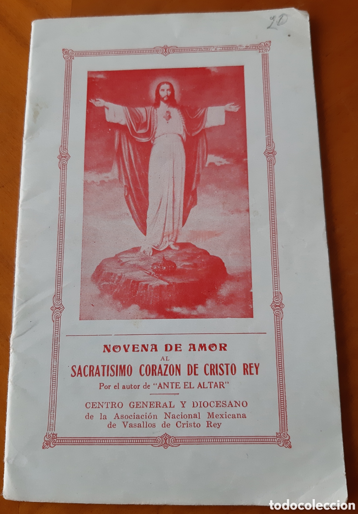 Otros Art&iacute;culos de Coleccionismo en Papel: Novena Santisimo Coraz&oacute;n de Cristo Rey. A&ntilde;o 1929. Primera edici&oacute;n. R7479