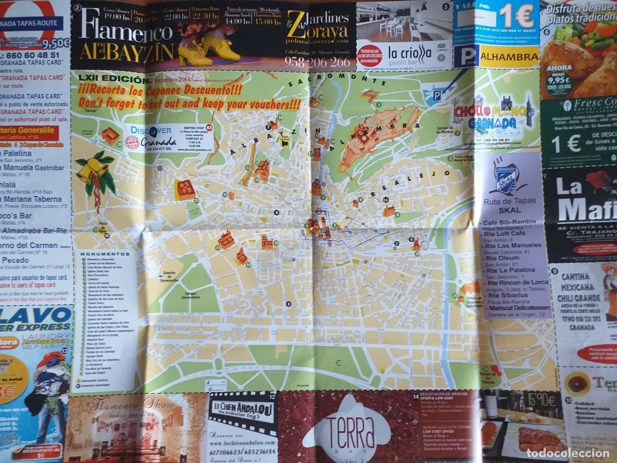 Otros art&iacute;culos de coleccionismo en papel: PLANO DE GRANADA 2014