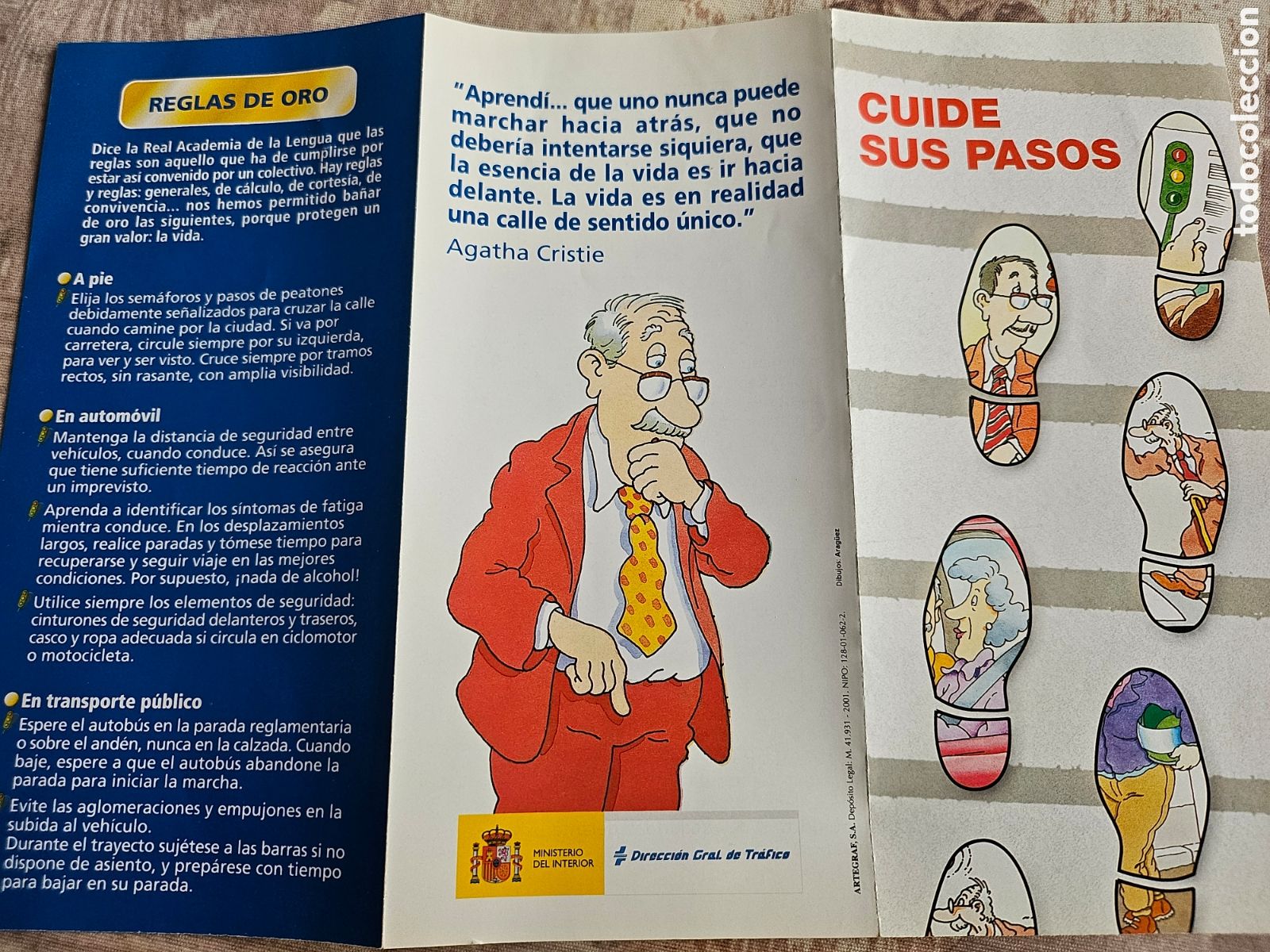 Otros Art&iacute;culos de Coleccionismo en Papel: Folleto publicitario de la DGT A&ntilde;o 2001