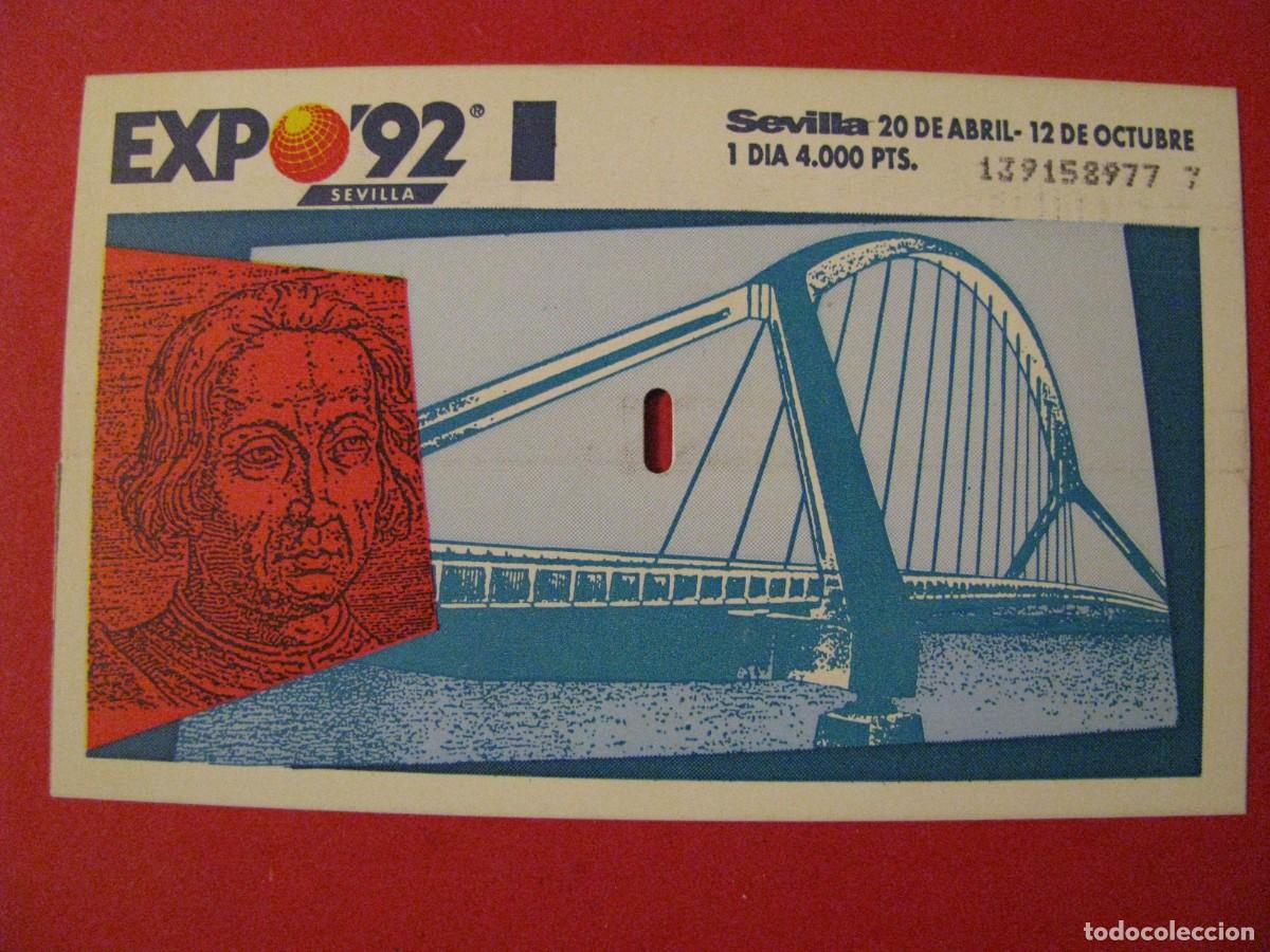 Otros art&iacute;culos de coleccionismo en papel: TARJETA, ENTRADA EXPO 92. PARA 1 DIA.