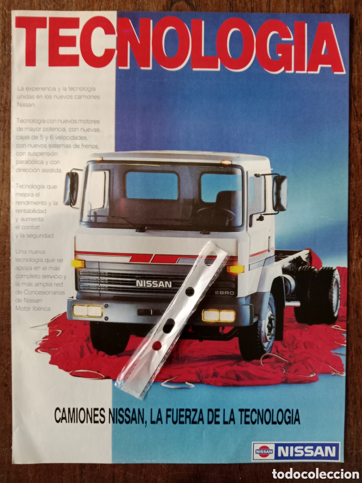 Otros Art&iacute;culos de Coleccionismo en Papel: Publicidad cami&oacute;n Nissan Ebro