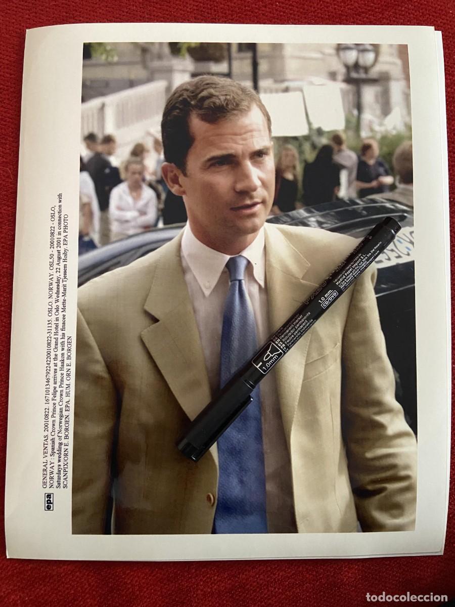 Paper Collecting Others: F34155 FOTO FOTOGRAFIA ORIGINAL PRINCIPE ASTURIA REY FELIPE BORBON 2001