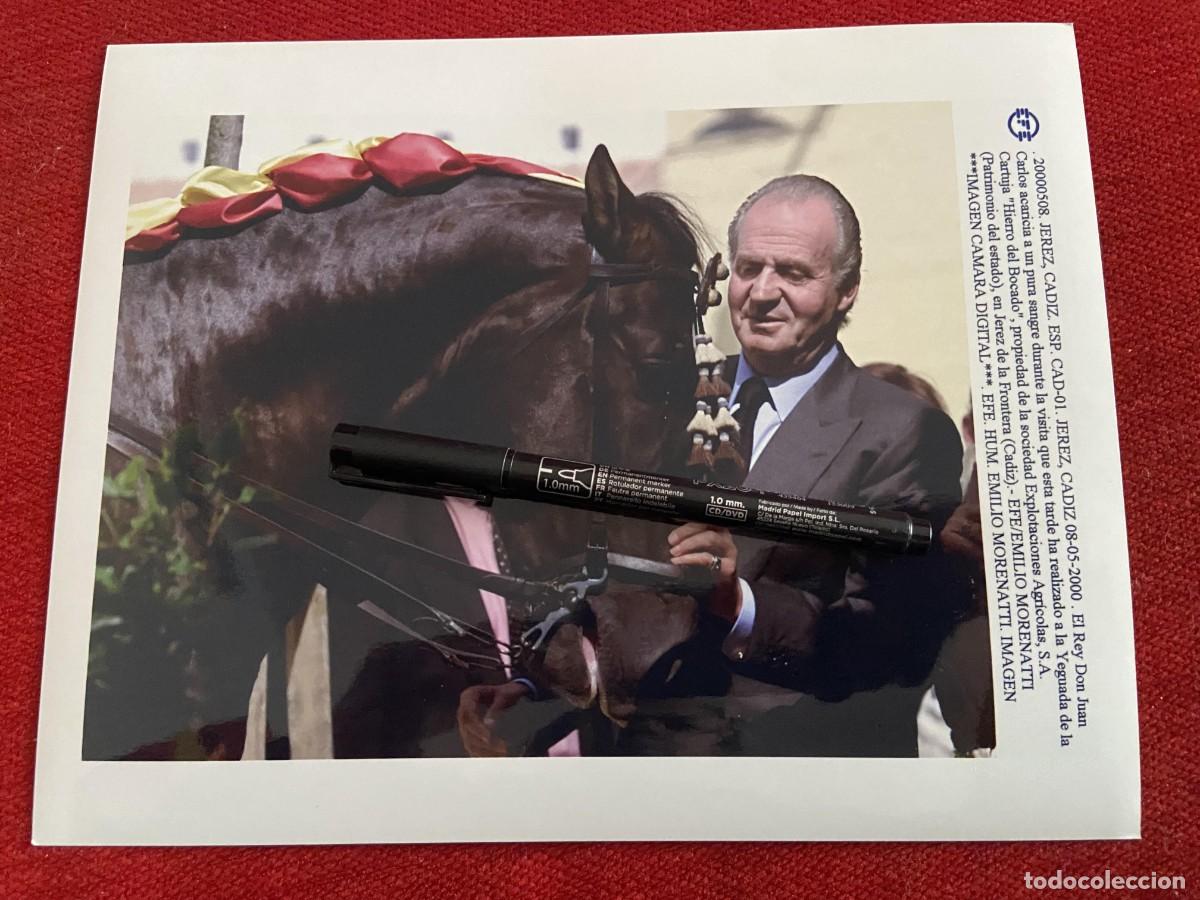 Sammelleidenschaft Andere Papierartikel: F34171 FOTO FOTOGRAFIA ORIGINAL REY JUAN CARLOS BORBON (8-5-2000) PURA SANGRE HIERRO DEL BOCADO