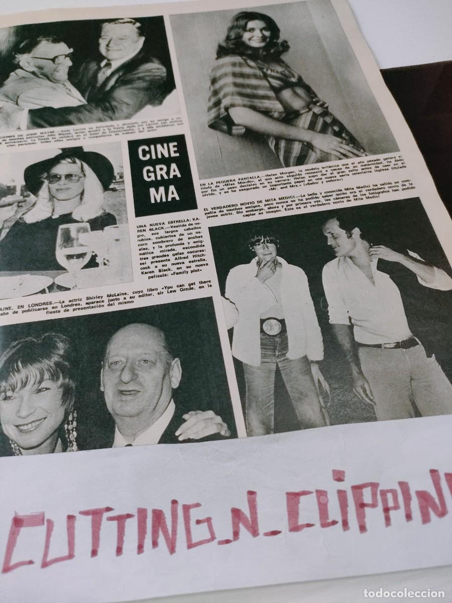 Otros art&iacute;culos de coleccionismo en papel: Clipping H750811 KAREN BLACK, MITA MEDICI, HELEN MORGAN, JOHN WAYNE