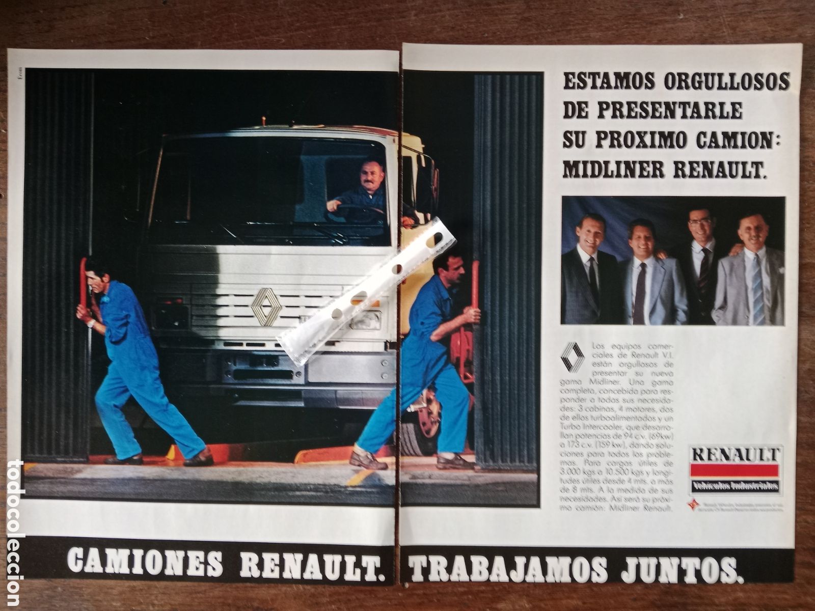 Otros Art&iacute;culos de Coleccionismo en Papel: Publicidad cami&oacute;n Renault