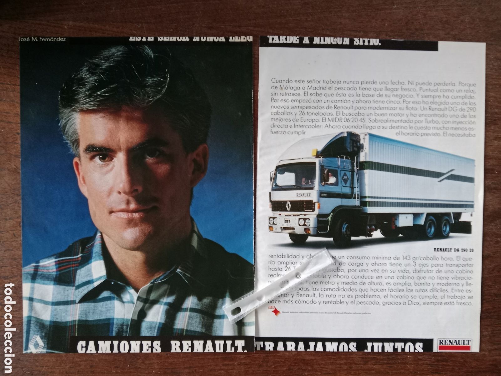 Otros Art&iacute;culos de Coleccionismo en Papel: Publicidad cami&oacute;n Renault
