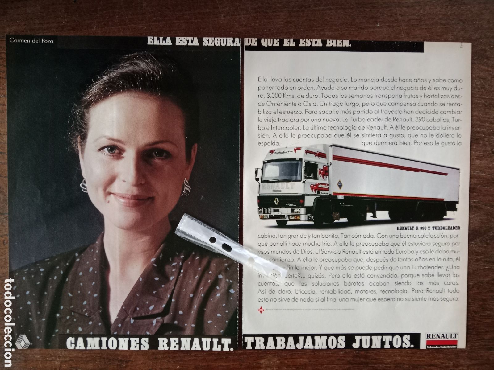 Otros Art&iacute;culos de Coleccionismo en Papel: Publicidad cami&oacute;n Renault