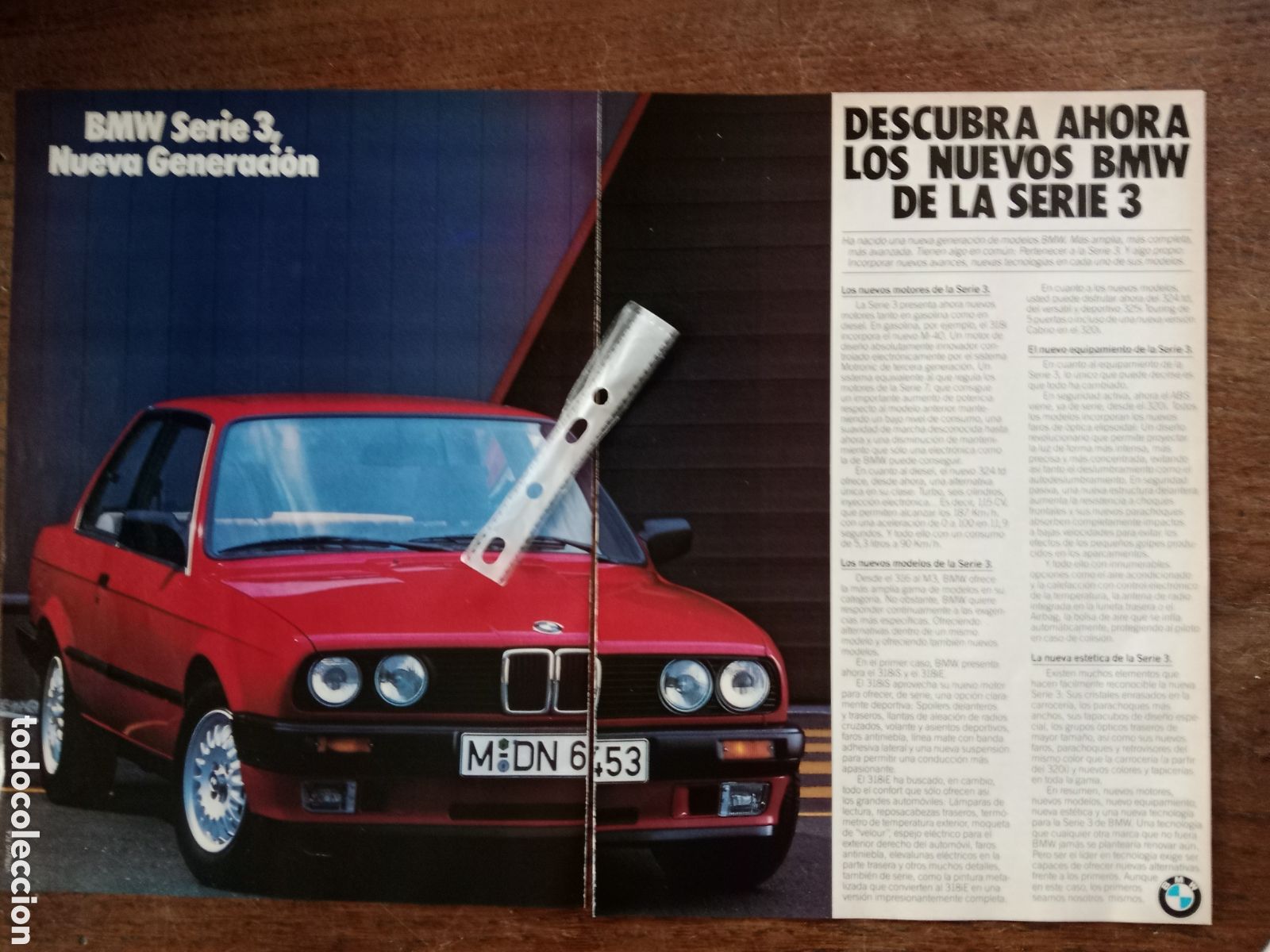Otros Art&iacute;culos de Coleccionismo en Papel: Publicidad autom&oacute;vil BMW serie 3