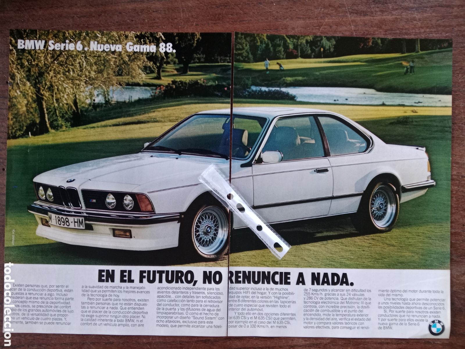 Otros Art&iacute;culos de Coleccionismo en Papel: Publicidad autom&oacute;vil BMW serie 6