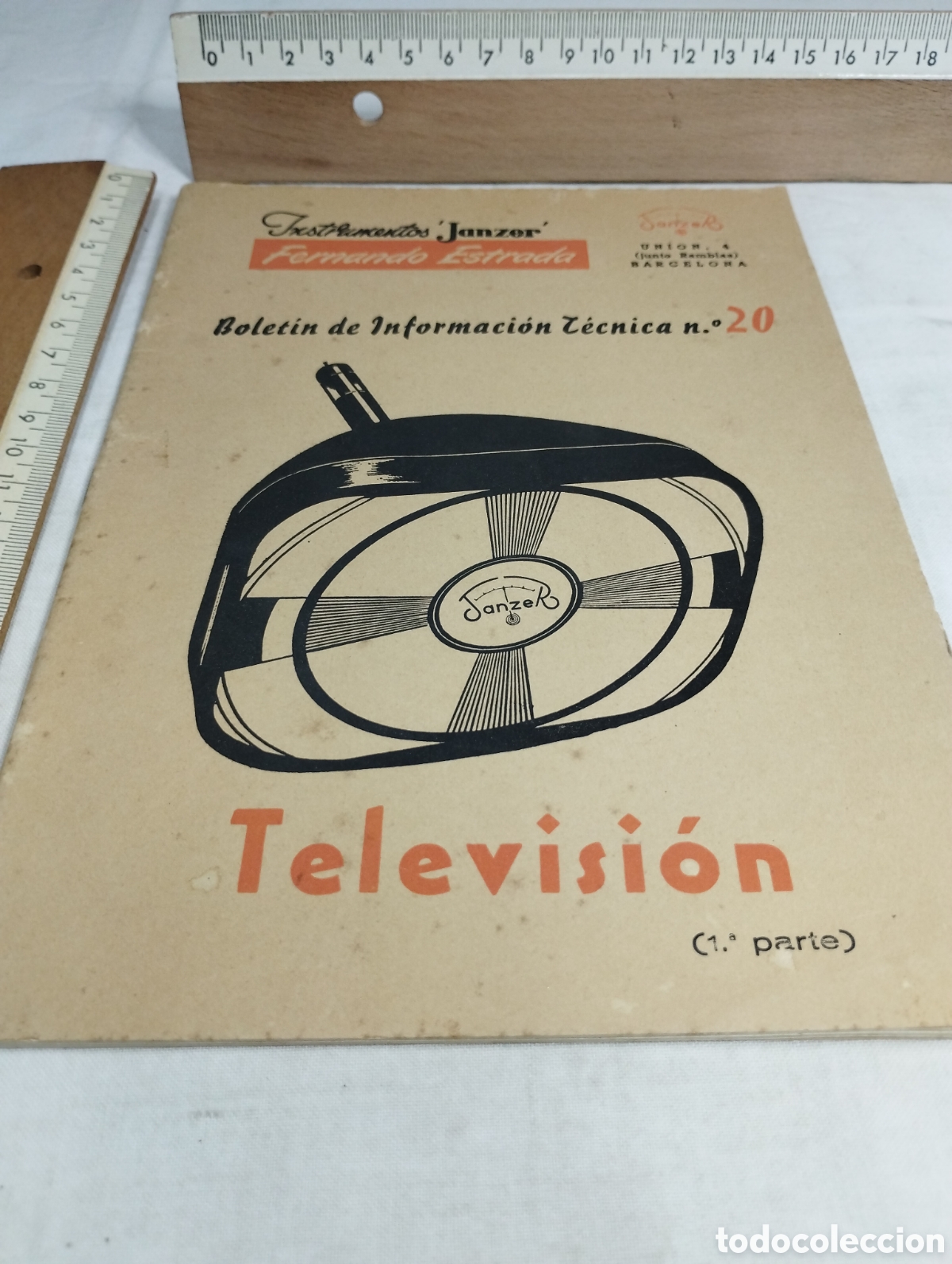 Otros art&iacute;culos de coleccionismo en papel: Bolet&iacute;n de informaci&oacute;n t&eacute;cnica num. 20. Instrumentos Janzer.