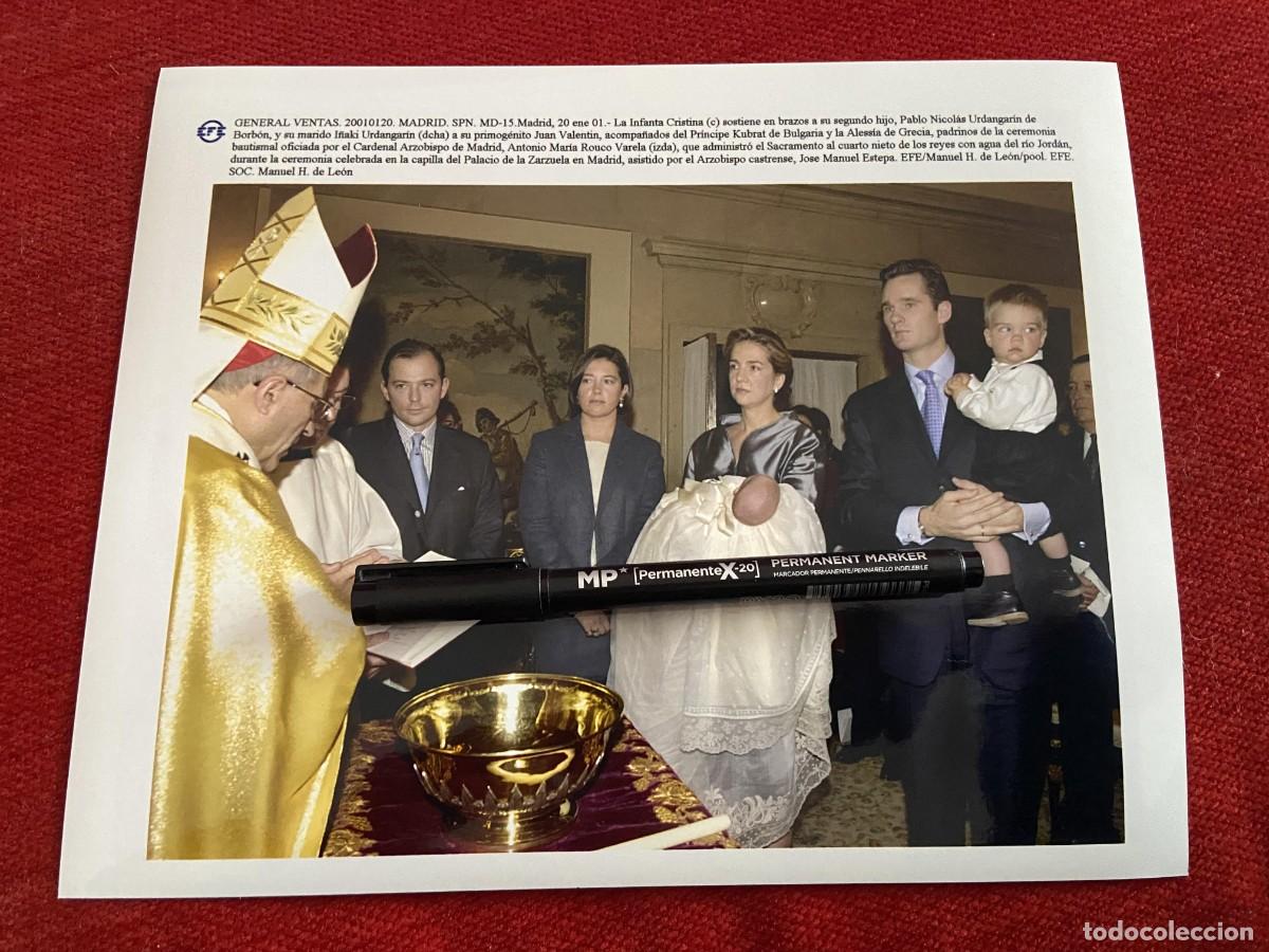 Altri oggetti di carta: F34195 FOTO FOTOGRAFIA ORIGINAL BAUTIZO INFANTA CRISTINA I&Ntilde;AKI URDANGARIN (20-1-2001) ROUCO VARELA