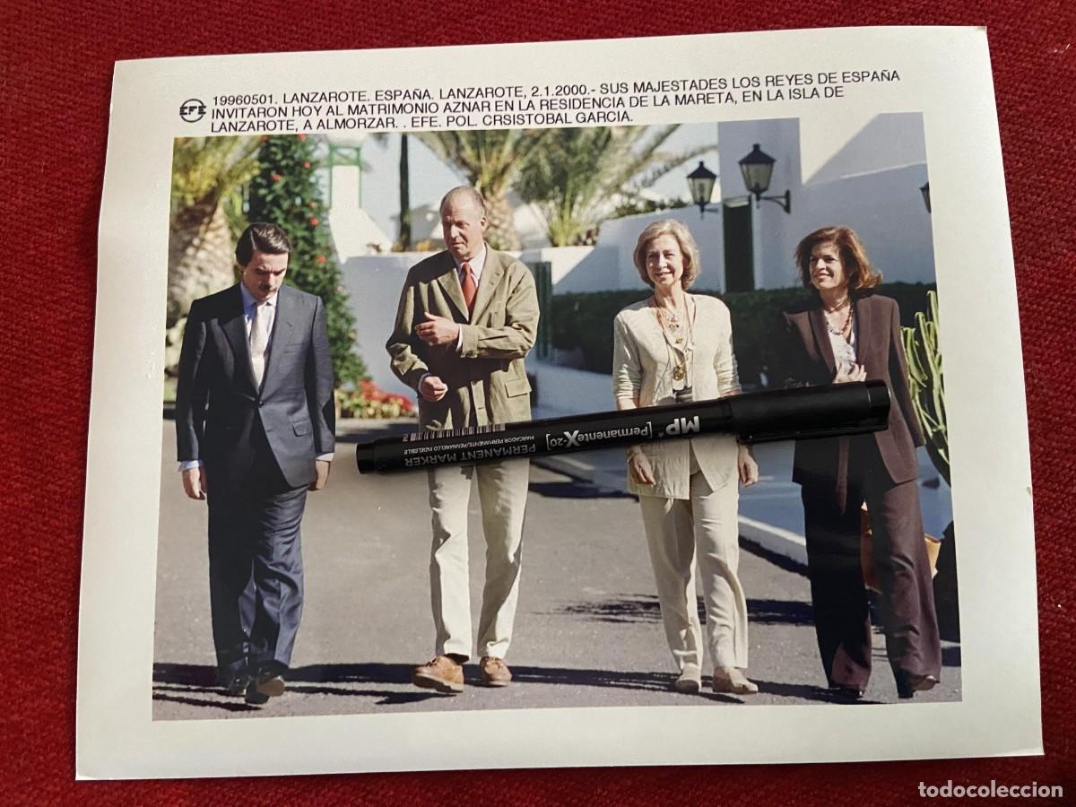 Paper Collecting Others: F34228 FOTO FOTOGRAFIA ORIGINAL (1-5-1996) LANZAROTE REY JUAN CARLOS REINA SOFIA JOSE MARIA AZNAR