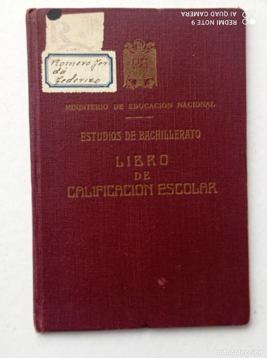 Otros art&iacute;culos de coleccionismo en papel: Libro de CALIFICACIONES ESCOLARES A&ntilde;os 30/40