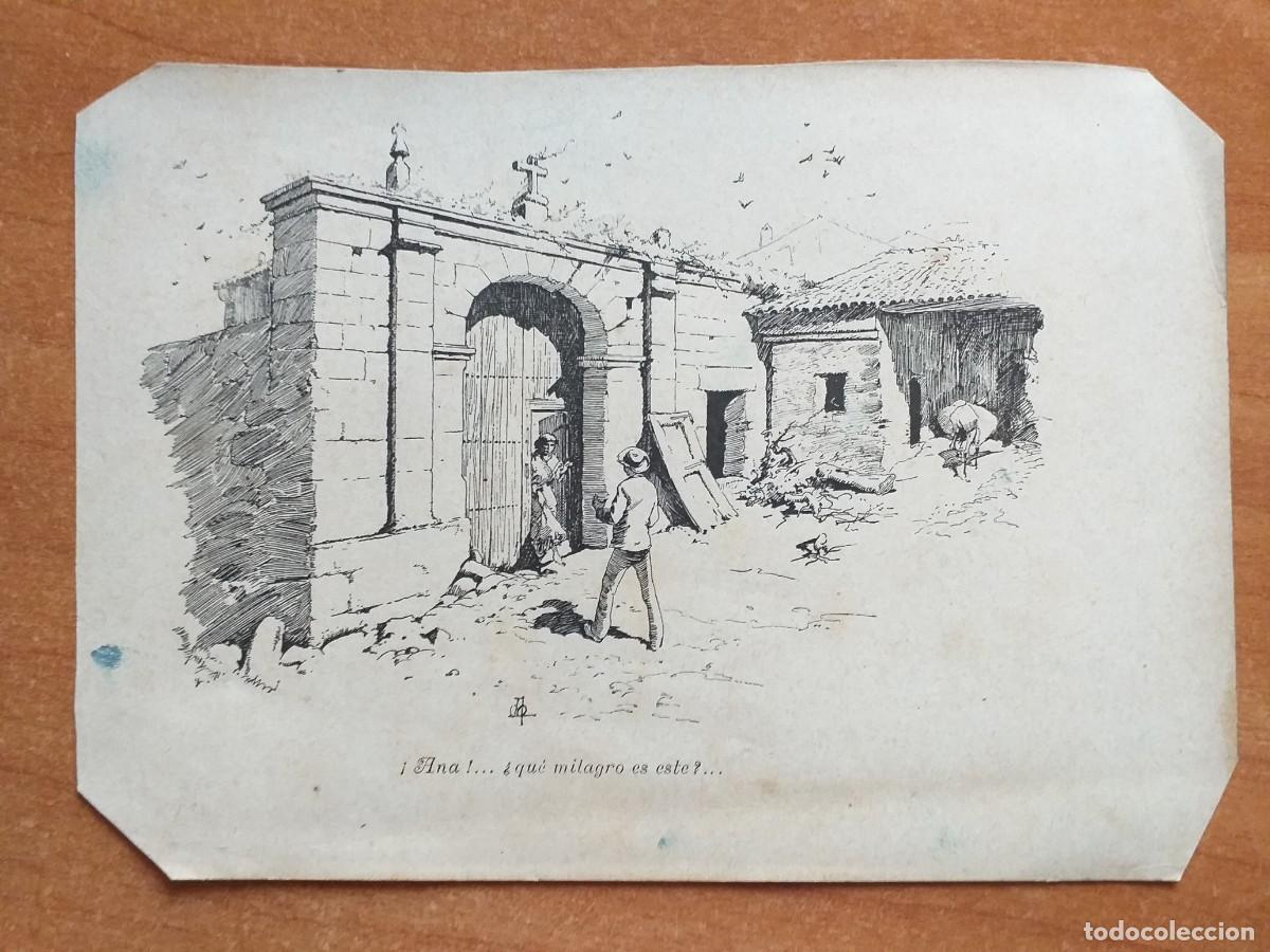 Otros Art&iacute;culos de Coleccionismo en Papel: ILUSTRACI&Oacute;N ANTIGUA - &iexcl;ANA&iexcl; ... &iquest; QUE MILAGRO ES ESTE '....