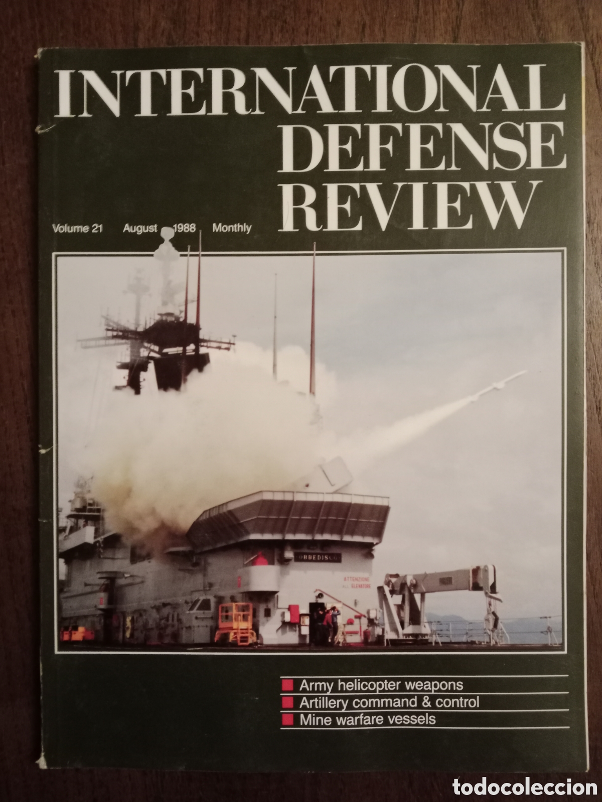 Sammelleidenschaft Andere Papierartikel: Revista internacional defense de agosto de 1988 militar