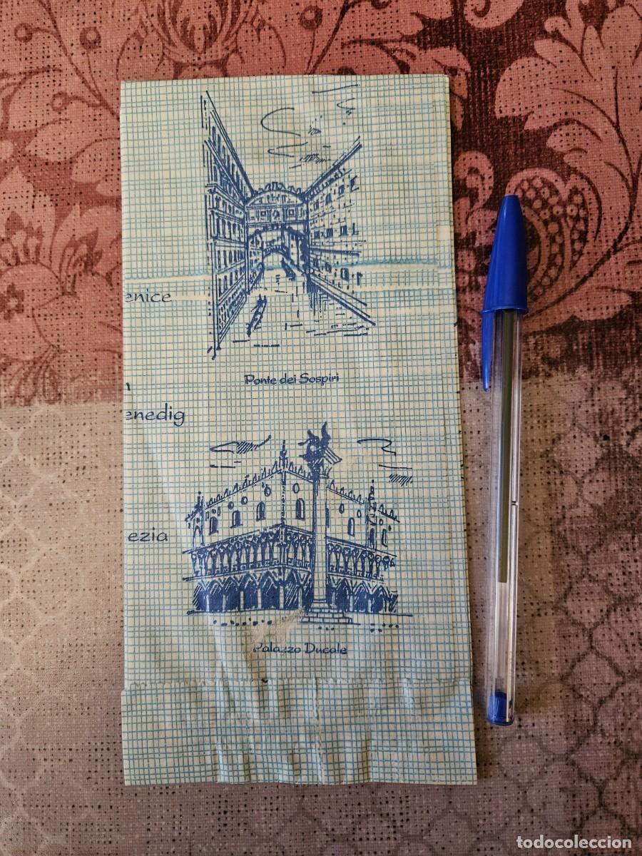 Paper Collecting Others: Antiguo Sobre De Papel De Venecia Con 4 Im&aacute;genes Emblem&aacute;ticas De La Ciudad. A&ntilde;os 80.