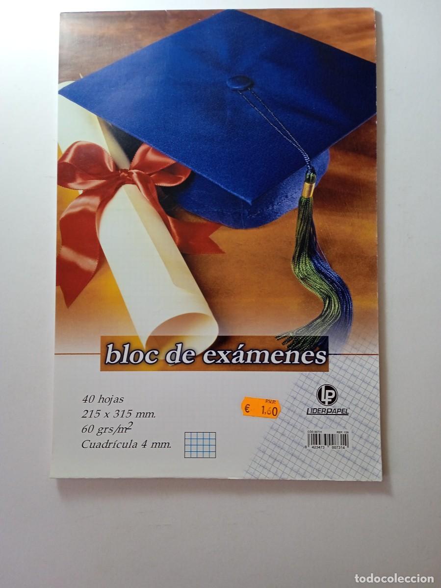 Otros art&iacute;culos de coleccionismo en papel: BLOC DE EX&Aacute;MENES 31X21 cm