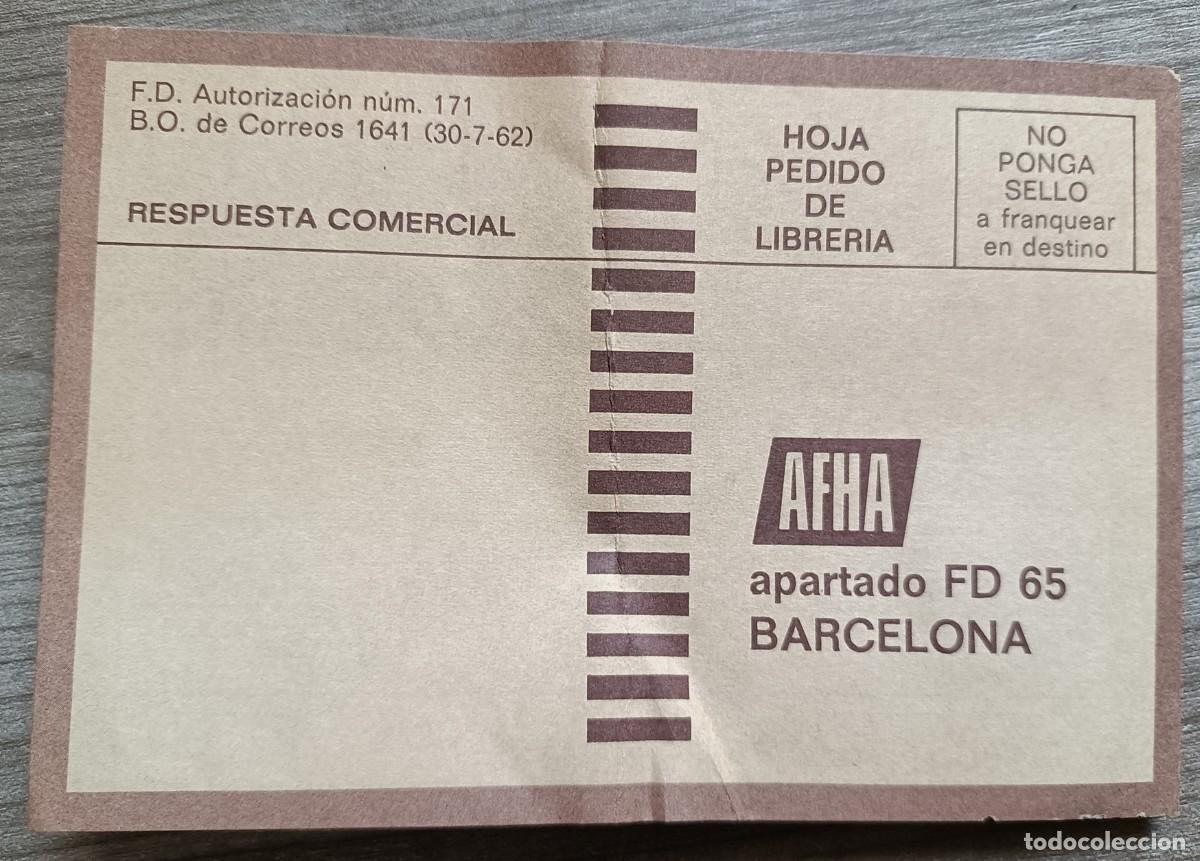Otros art&iacute;culos de coleccionismo en papel: Antiguo folleto publicitario AFHA, respuesta comercial - decida usted lo que quiera ser