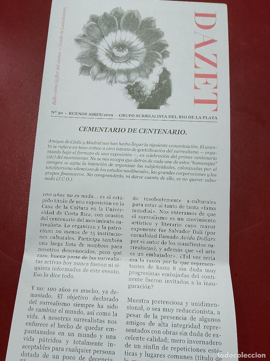 Outros artigos de papel: Grupo Surrealista del R&iacute;o de la Plata: Dazet n&ordm; 30 (2019)