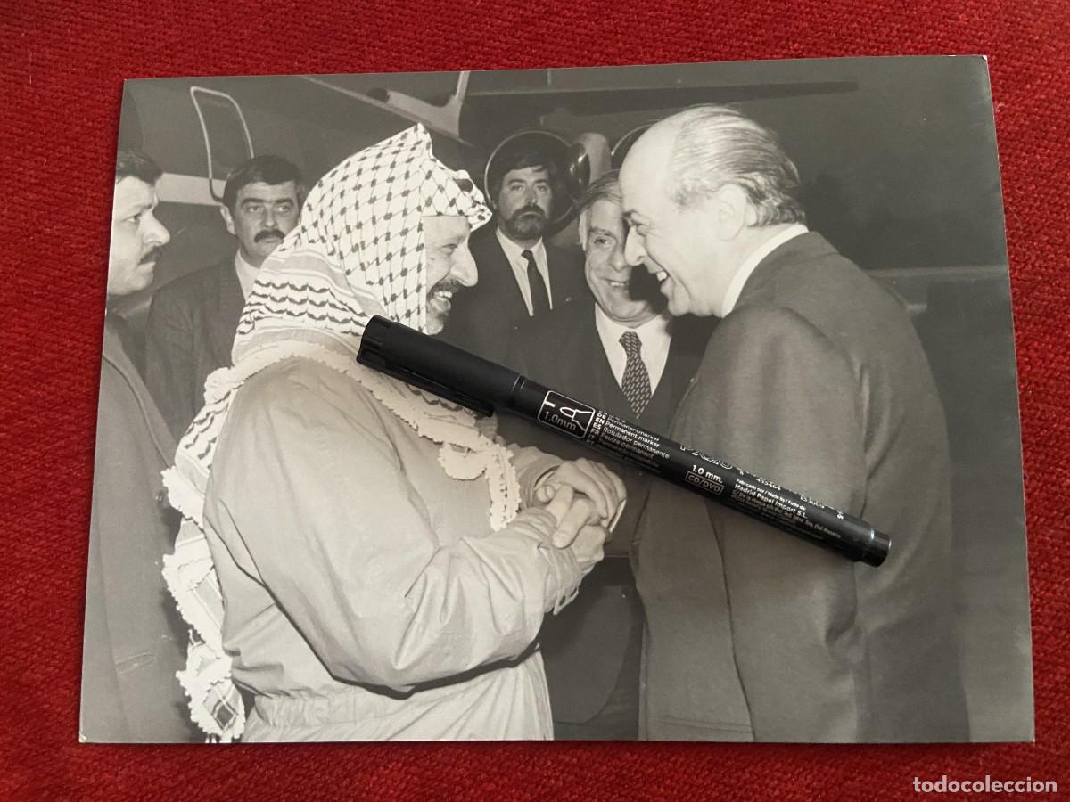 Paper Collecting Others: F34318 FOTO FOTOGRAFIA ORIGINAL POLITICA YASSER ARAFAT FERNANDEZ ORDO&Ntilde;EZ