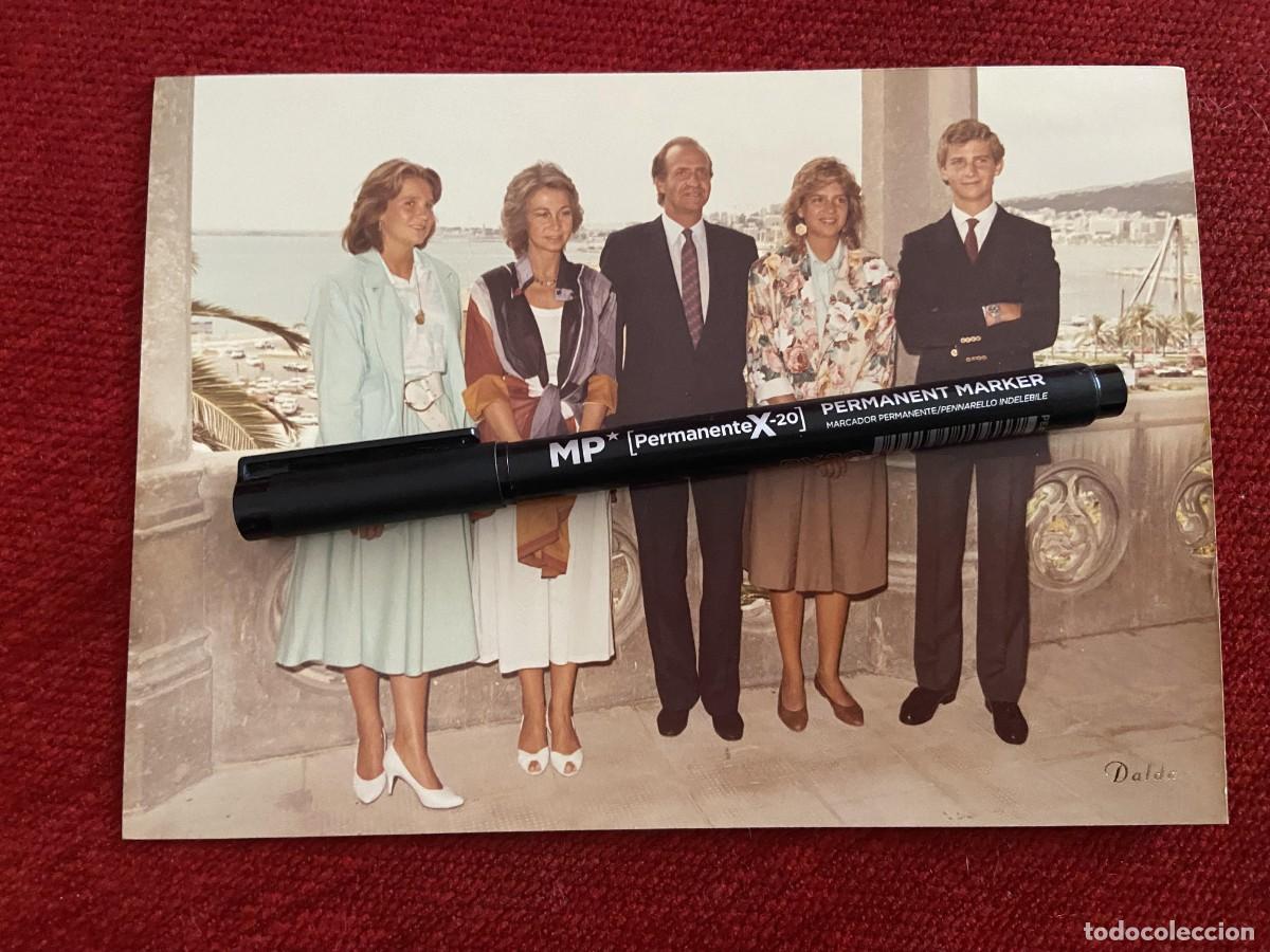 Paper Collecting Others: R27899 FOTO FOTOGRAFIA ORIGINAL FAMILIA REAL BORBON JUAN CARLOS FELIPE CRISTINA SOFIA ELENA