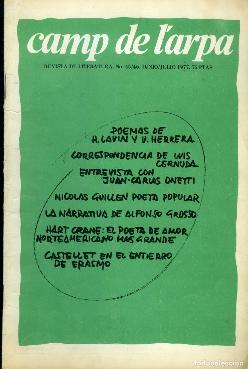 Otros Art&iacute;culos de Coleccionismo en Papel: Camp de l'Arpa. Revista de Literatura n&ordm; 45/46, Junio-Julio 1977. 50 pags. 27x 18 cms.