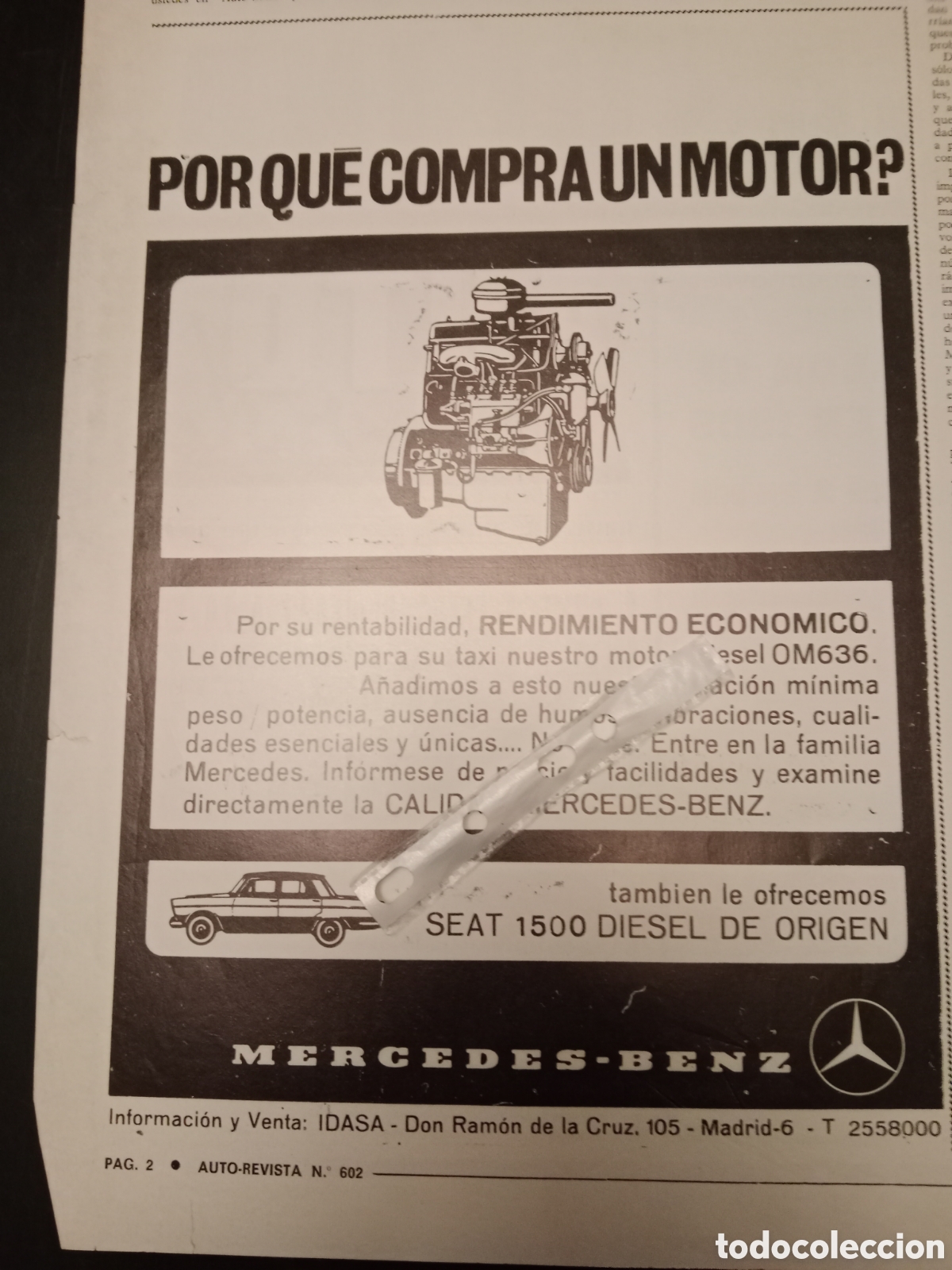 Outros artigos de papel: Publicidad autom&oacute;vil mercedes Benz Seat 1500