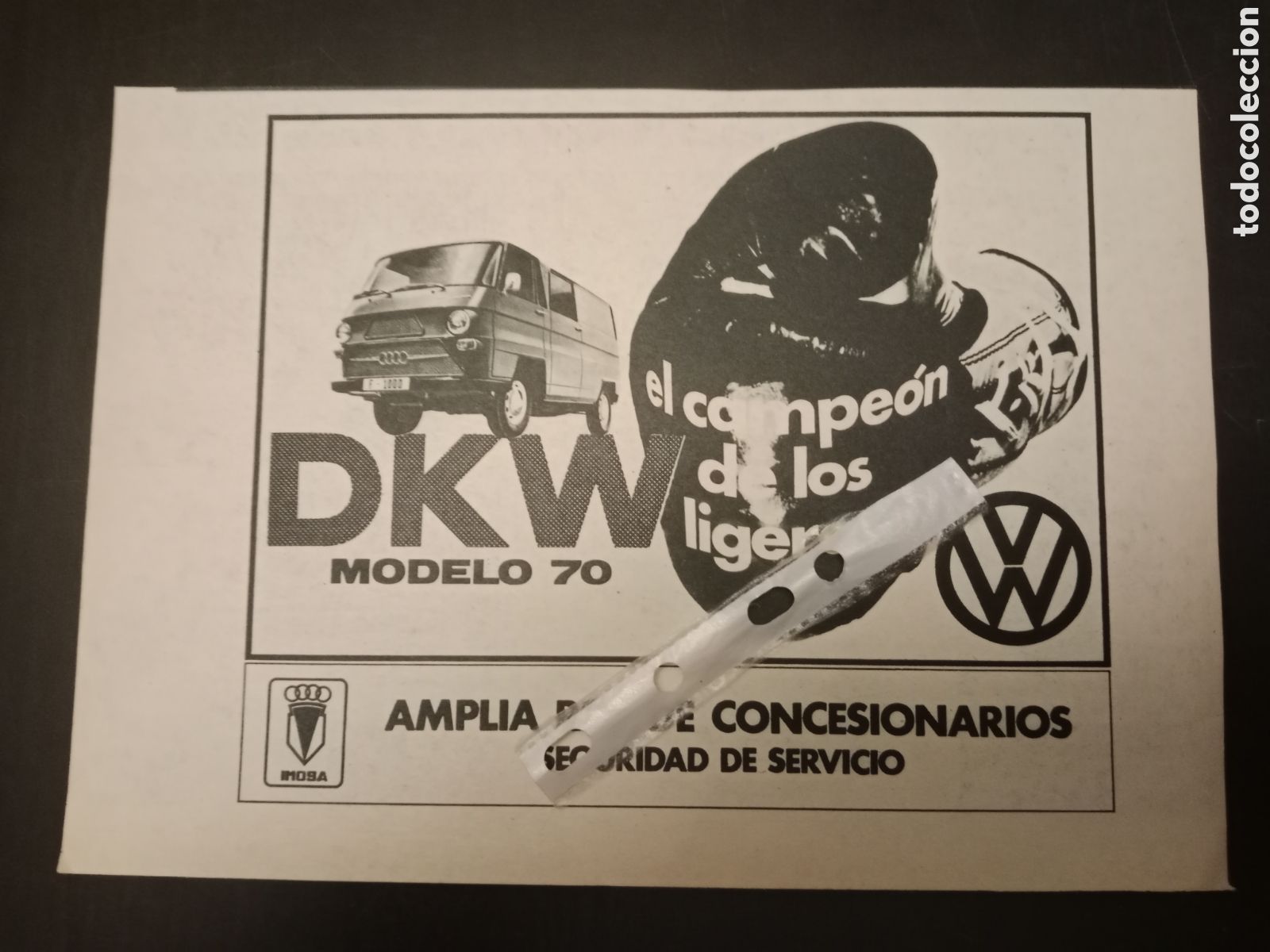 Outros artigos de papel: Publicidad furgoneta imosa dkw