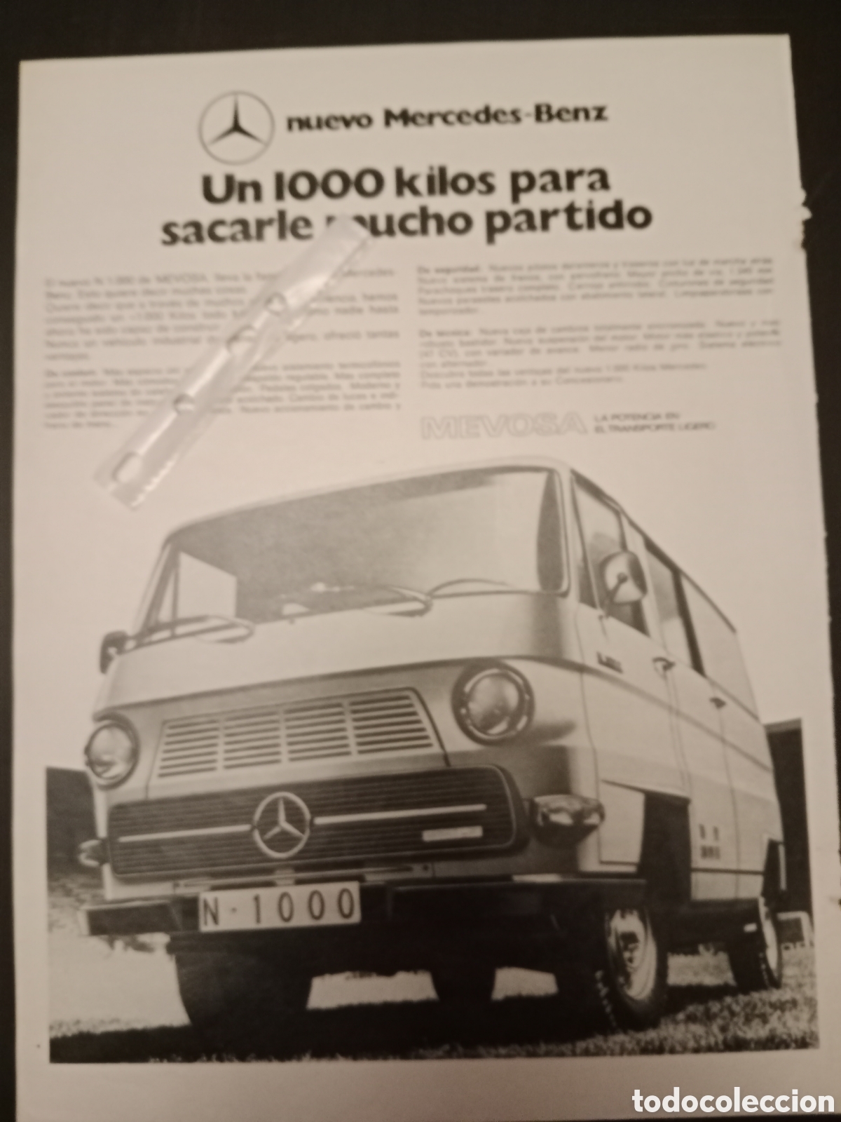 Paper Collecting Others: Publicidad furgoneta mercedes Benz mevosa