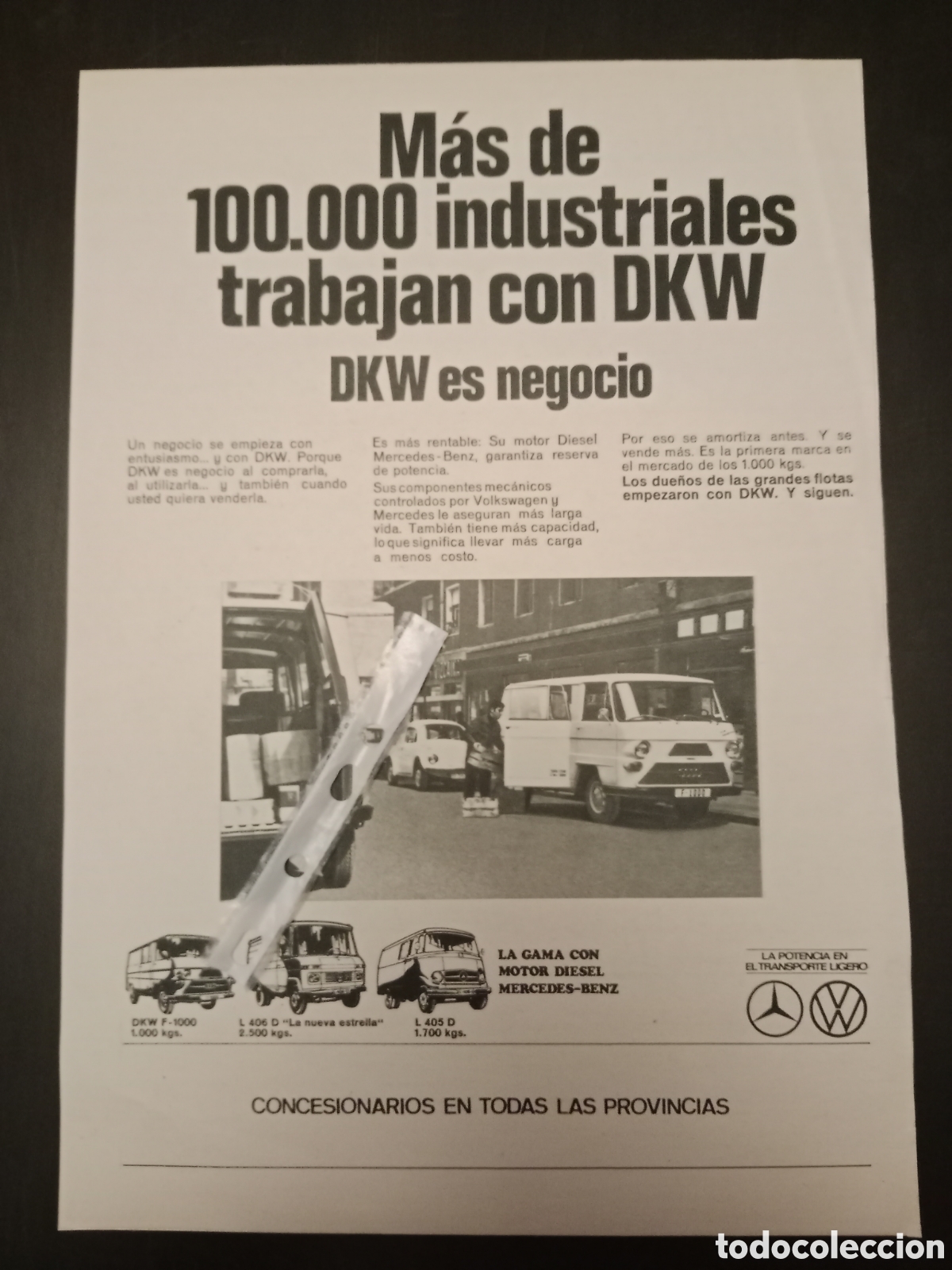Paper Collecting Others: Publicidad furgoneta dkw