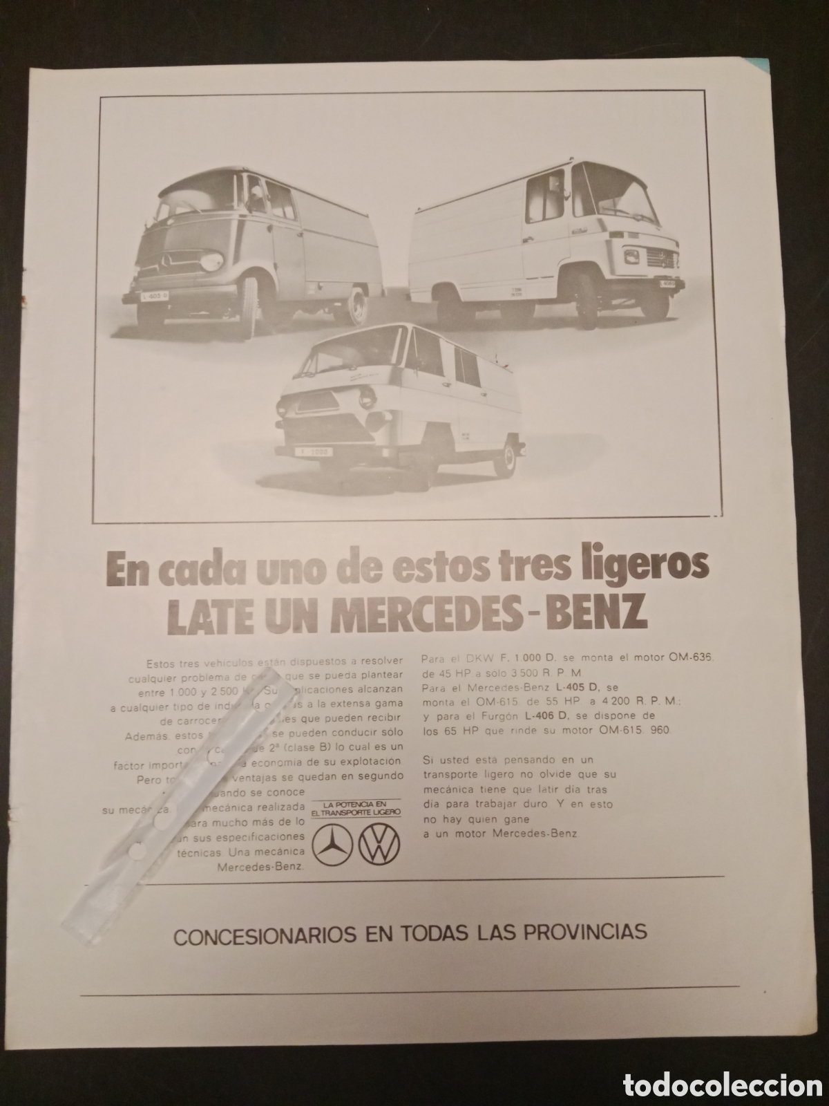 Paper Collecting Others: Publicidad furgoneta mercedes Benz