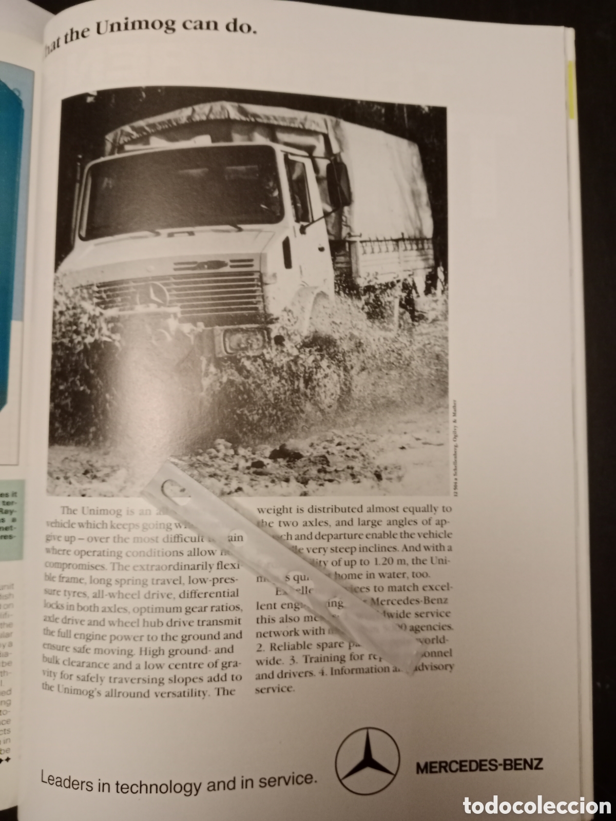 Paper Collecting Others: Publicidad cami&oacute;n mercedes Benz unimog de 1988