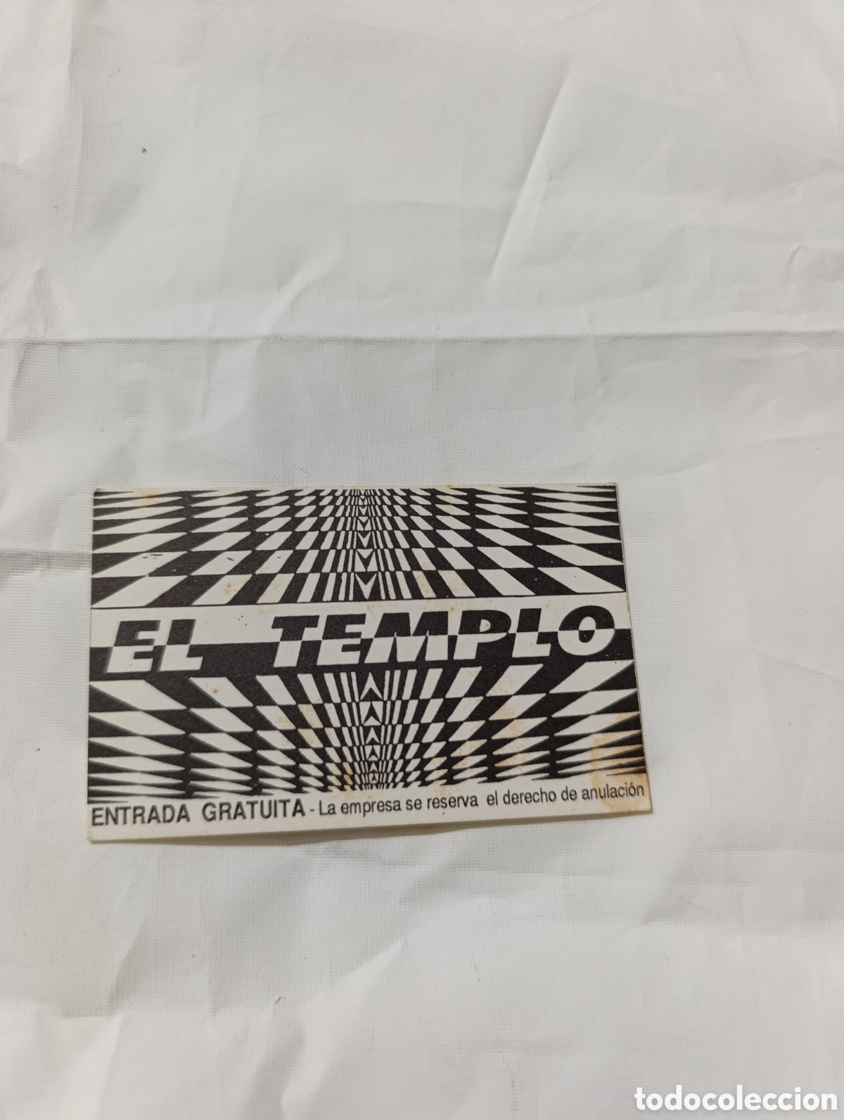 Otros Art&iacute;culos de Coleccionismo en Papel: El templo descuento flyer discoteca valencia coleccion descuentos ruta del bakalao spook factory