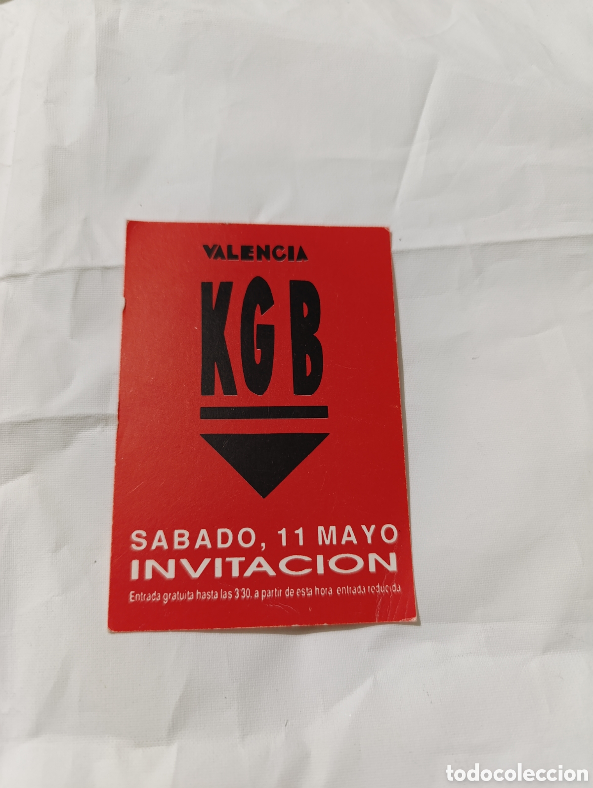 Paper Collecting Others: KGB descuento flyer discoteca valencia coleccion descuentos ruta del bakalao spook factory
