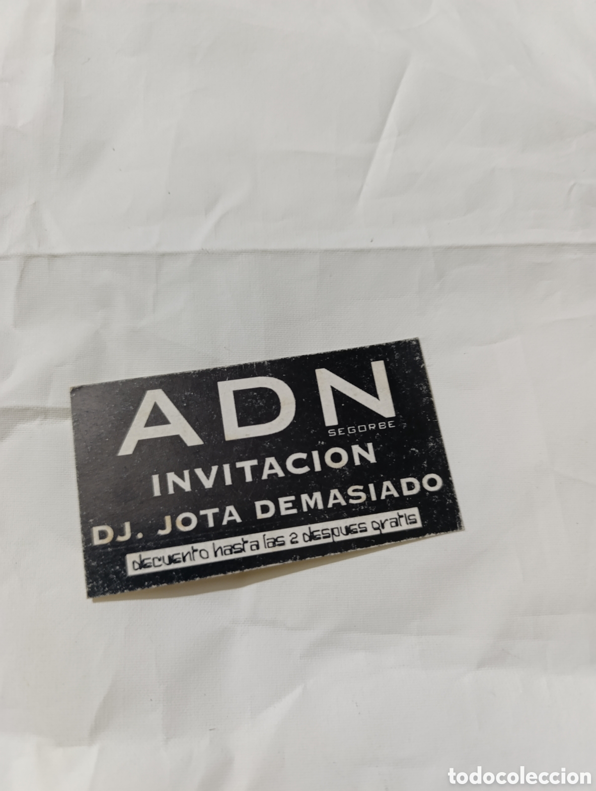 Paper Collecting Others: ADN descuento flyer discoteca valencia coleccion descuentos ruta del bakalao spook factory