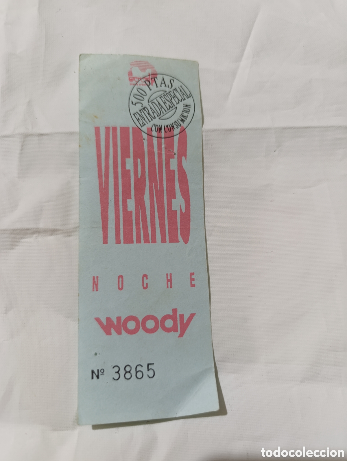 Outros artigos de papel: Woody descuento flyer discoteca valencia coleccion descuentos ruta del bakalao spook factory