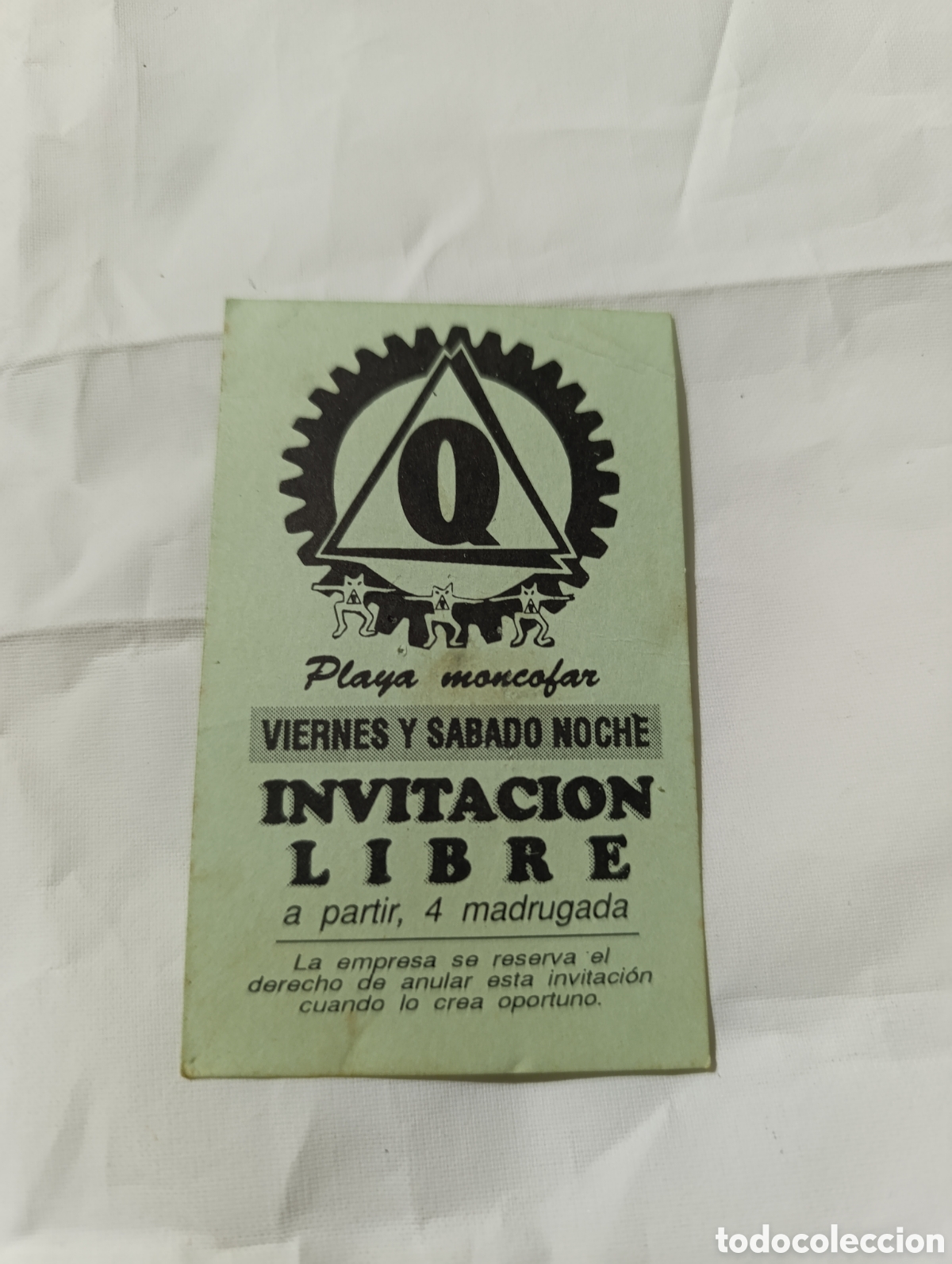 Altri oggetti di carta: descuento flyer discoteca valencia coleccion descuentos ruta del bakalao spook factory
