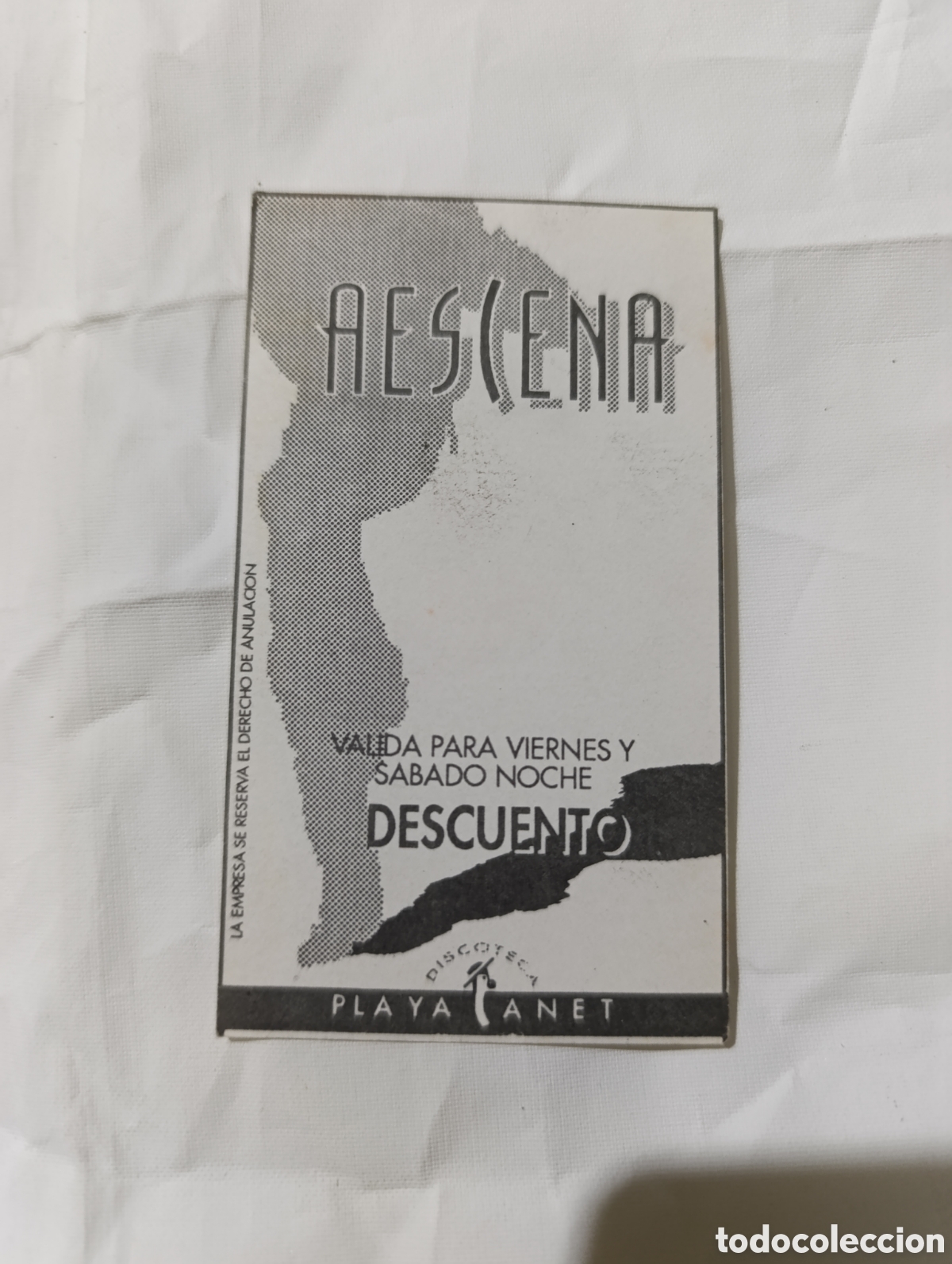 Altri oggetti di carta: descuento flyer discoteca valencia coleccion descuentos ruta del bakalao spook factory