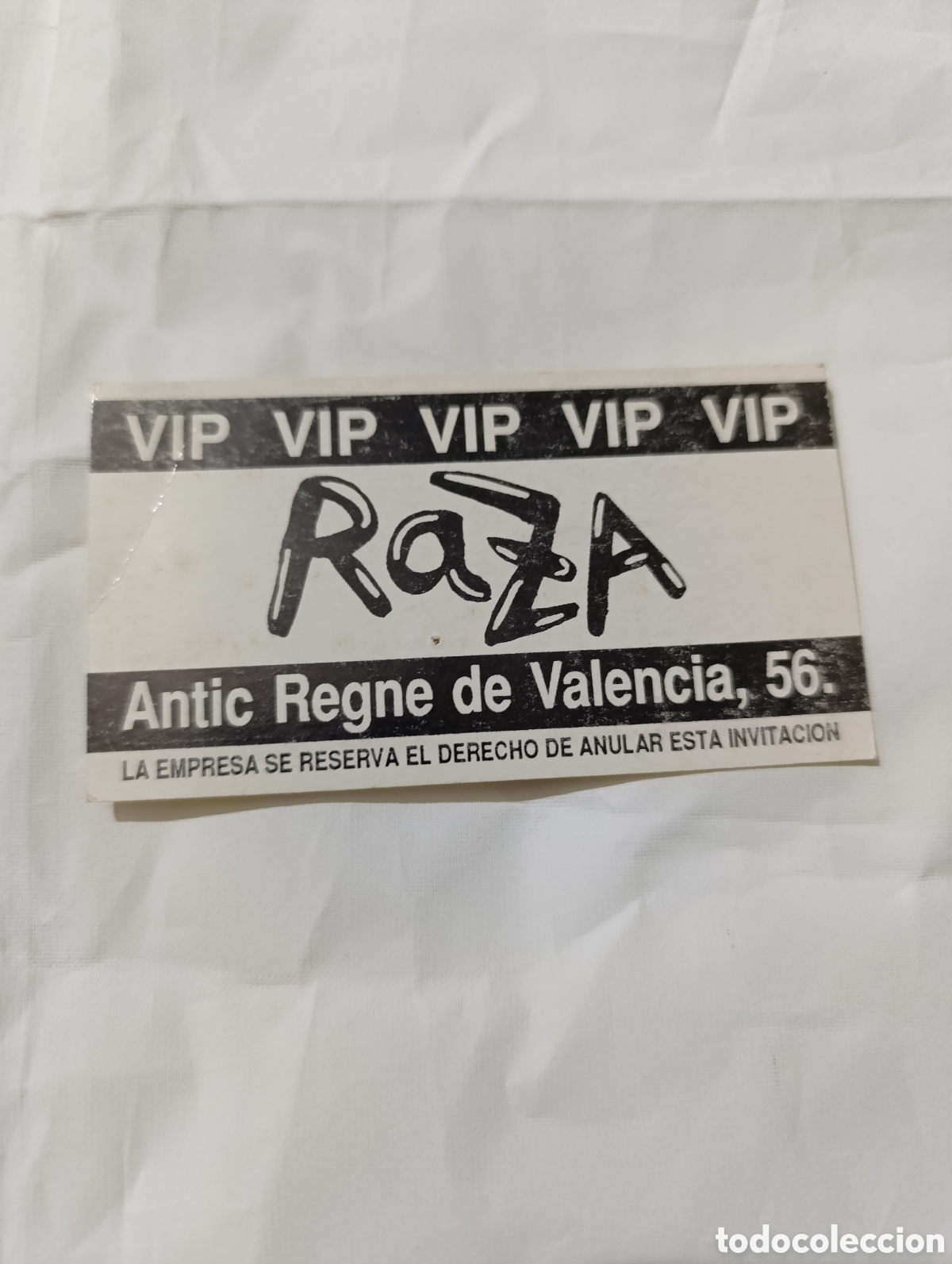 Outros artigos de papel: Raza descuento flyer discoteca valencia coleccion descuentos ruta del bakalao spook factory