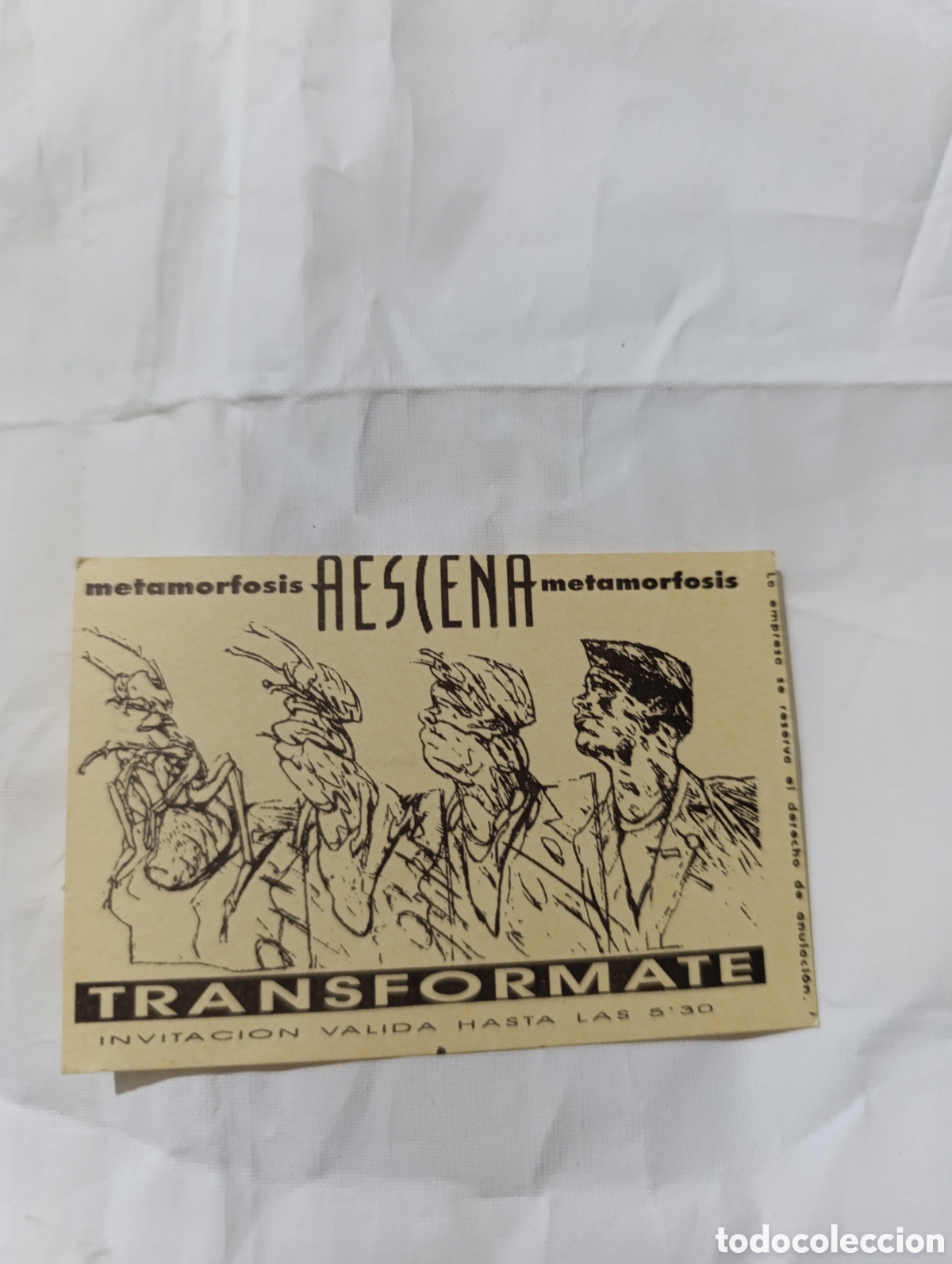 Sammelleidenschaft Andere Papierartikel: Ascena descuento flyer discoteca valencia coleccion descuentos ruta del bakalao spook factory