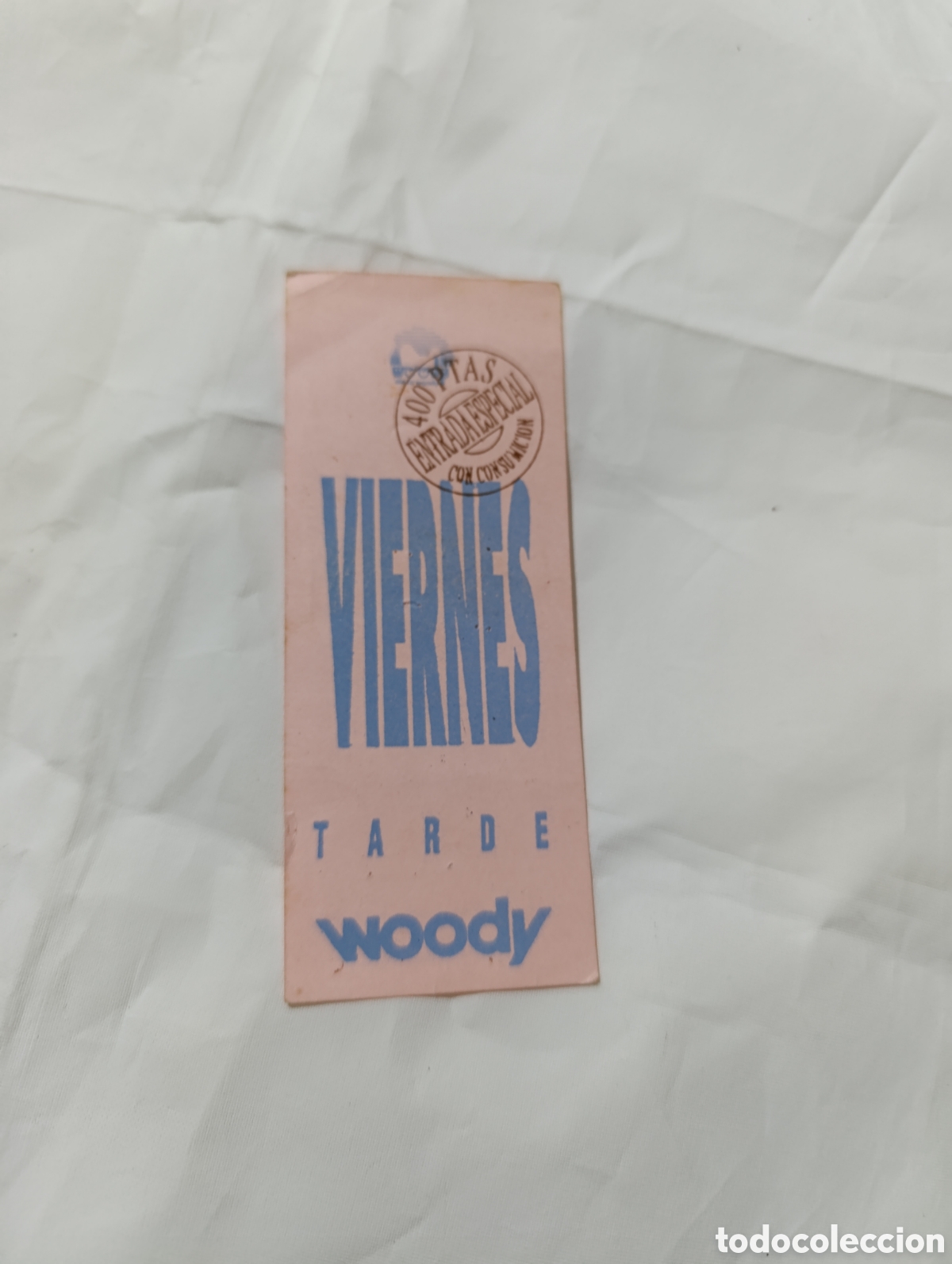 Sammelleidenschaft Andere Papierartikel: Woody descuento flyer discoteca valencia coleccion descuentos ruta del bakalao spook factory