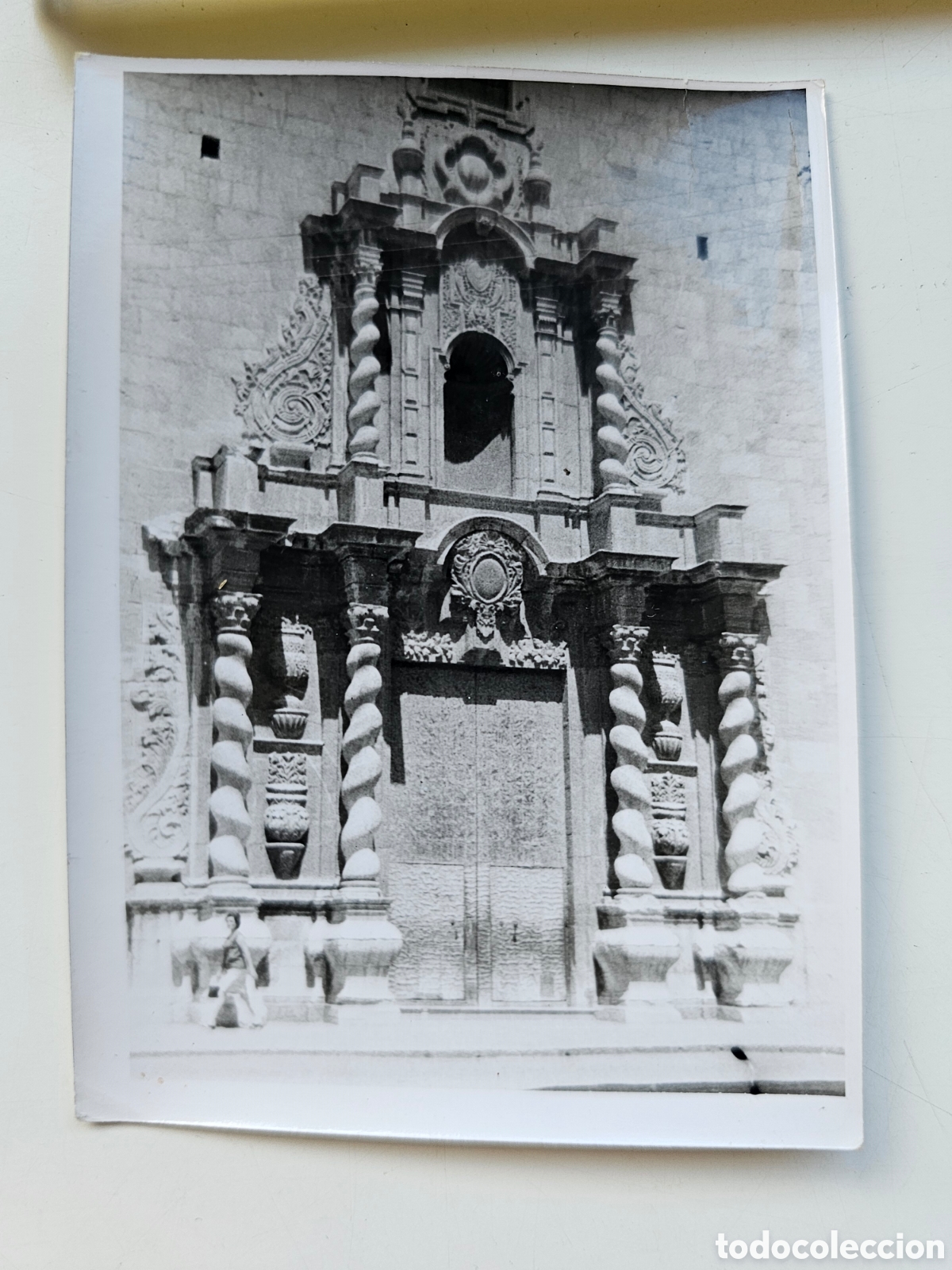 Otros Art&iacute;culos de Coleccionismo en Papel: 1 fotograf&iacute;a peque&ntilde;a de la iglesia de Benicarlo, Castell&oacute;n Comunidad Valenciana 1960s
