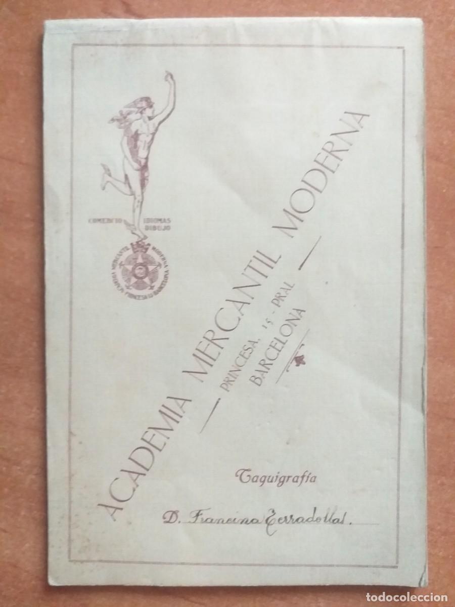 Collectionnisme Papier divers: LIBRETA ANTIGUA ACADEMIA MERCANTIL MODERNA - BARCELONA