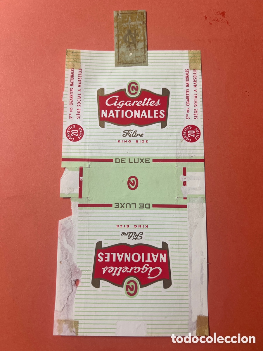 Paper Collecting Others: HB147. PAQUETE TABACO ENVOLTORIO MARCA CIGARETTES NATIONALES