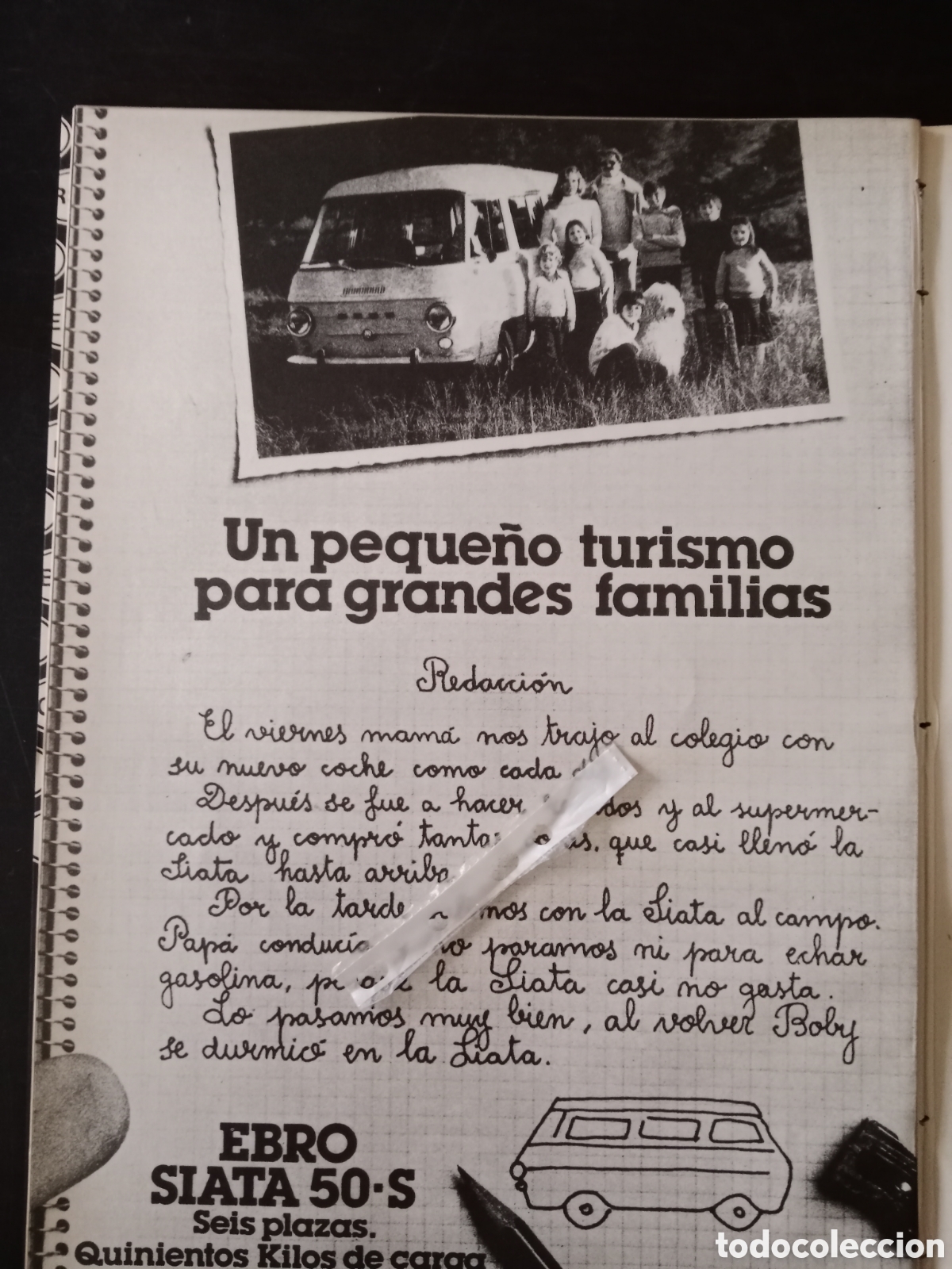 Outros artigos de papel: Publicidad furgoneta Ebro siata 50 S de 1978