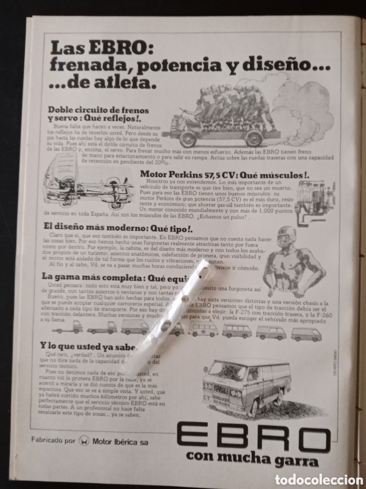 Outros artigos de papel: Publicidad furgoneta Ebro de 1978