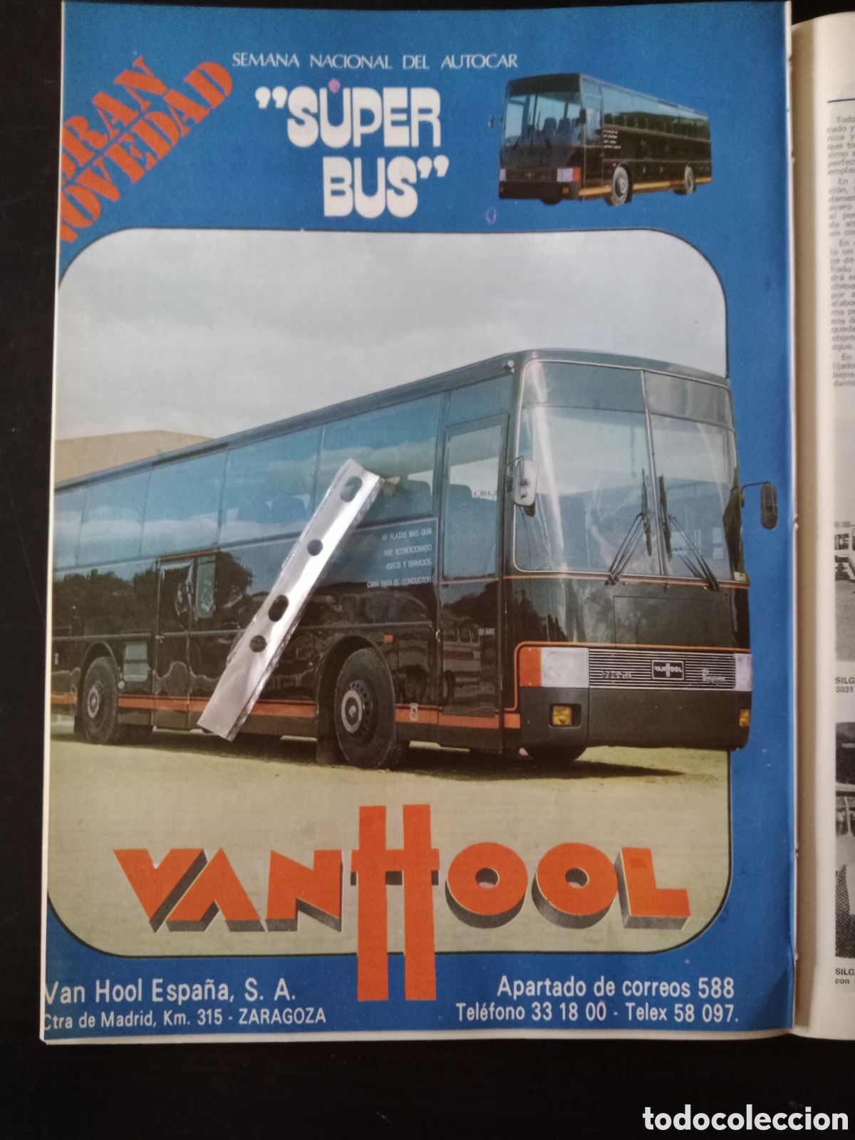 Paper Collecting Others: Publicidad carrocer&iacute;as van hool de 1978 autob&uacute;s