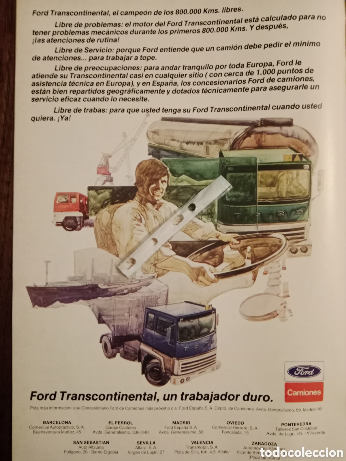 Paper Collecting Others: Publicidad cami&oacute;n Ford transcontinental de 1978